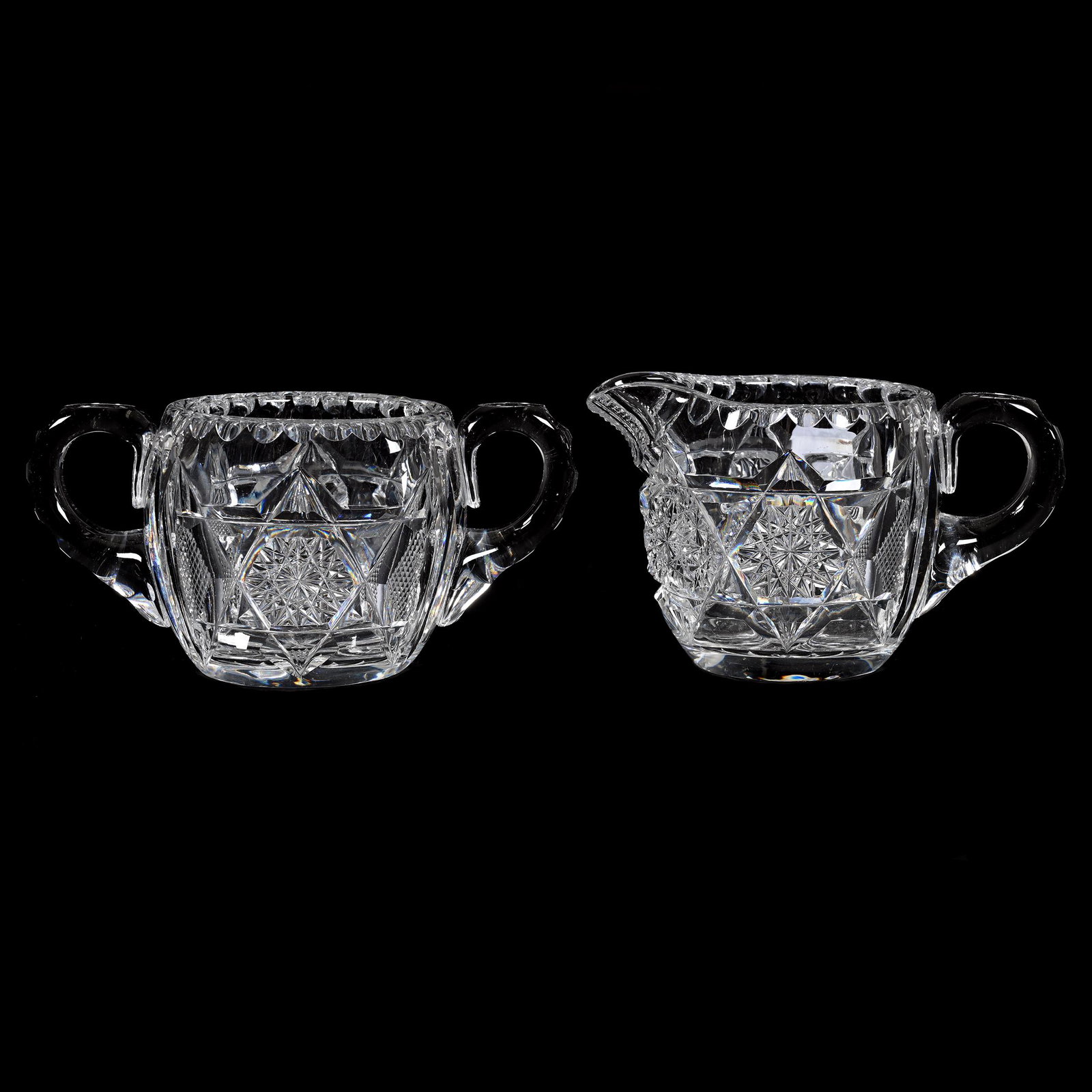 Creamer & Sugar Set, ABCG, Signed Libbey (1 of 3)