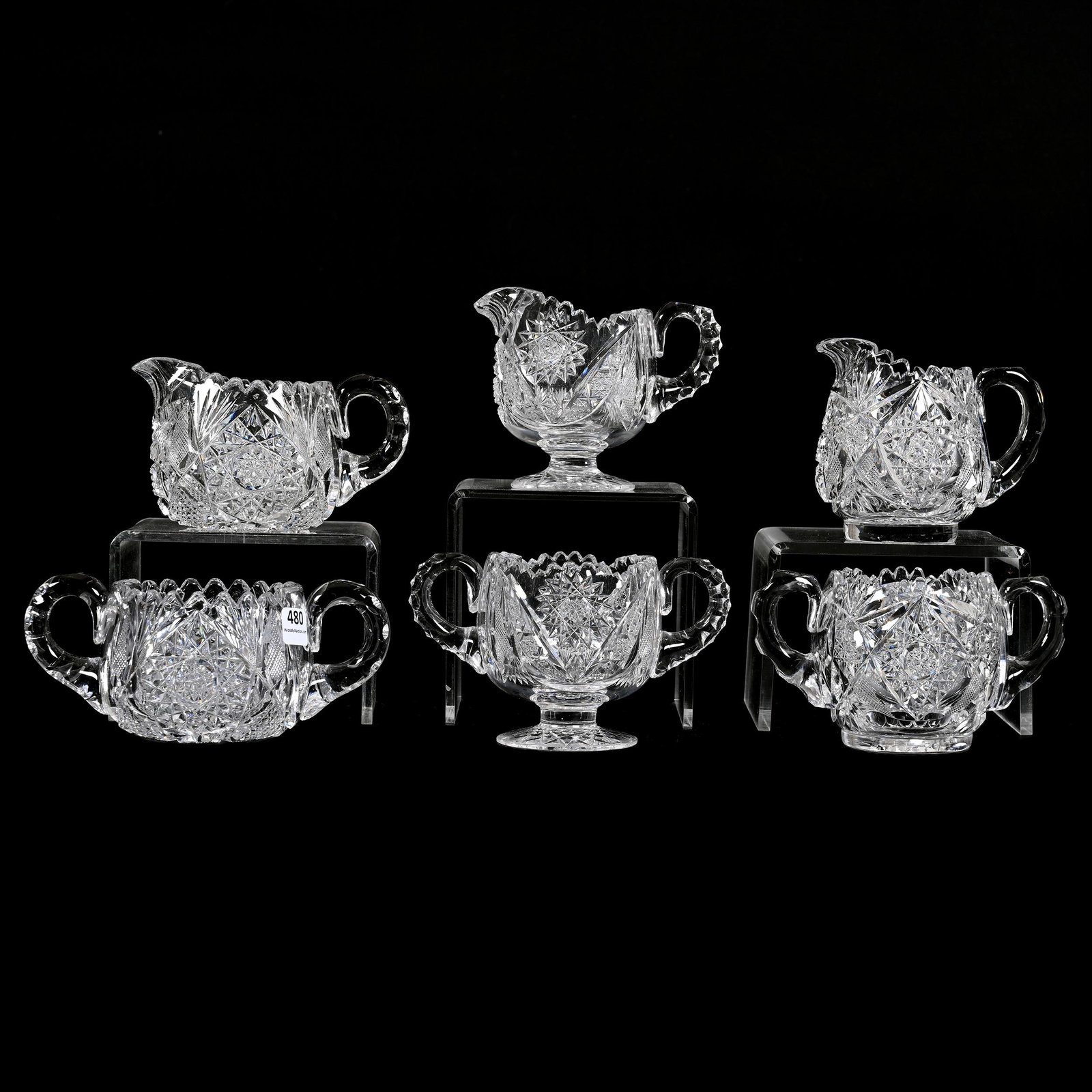 (3) Creamer & Sugar Sets, ABCG, Damaged (1 of 6)