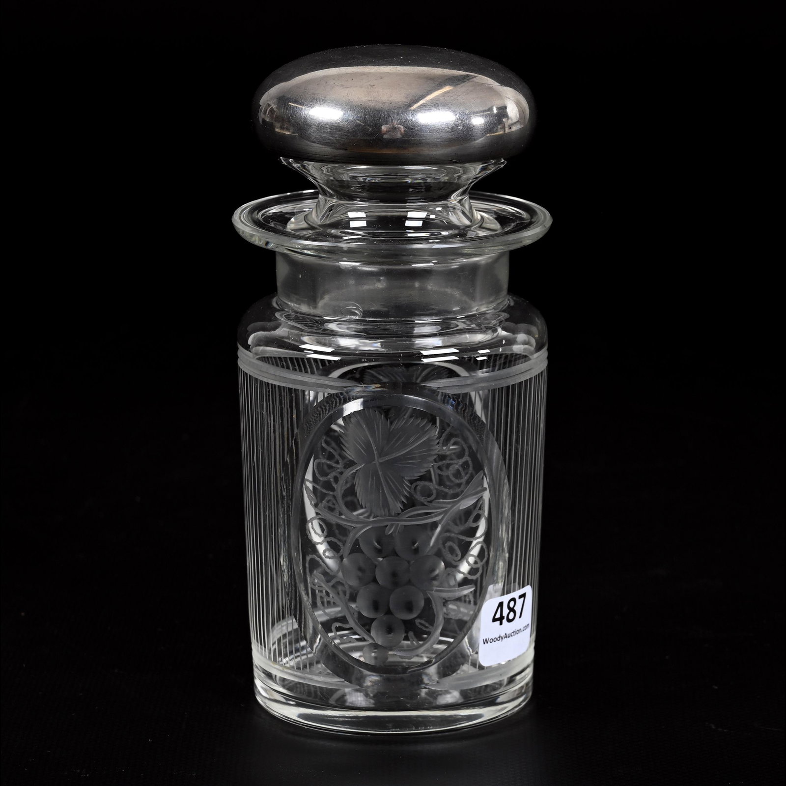 Covered Jar, American Brilliant Cut Glass (1 of 4)