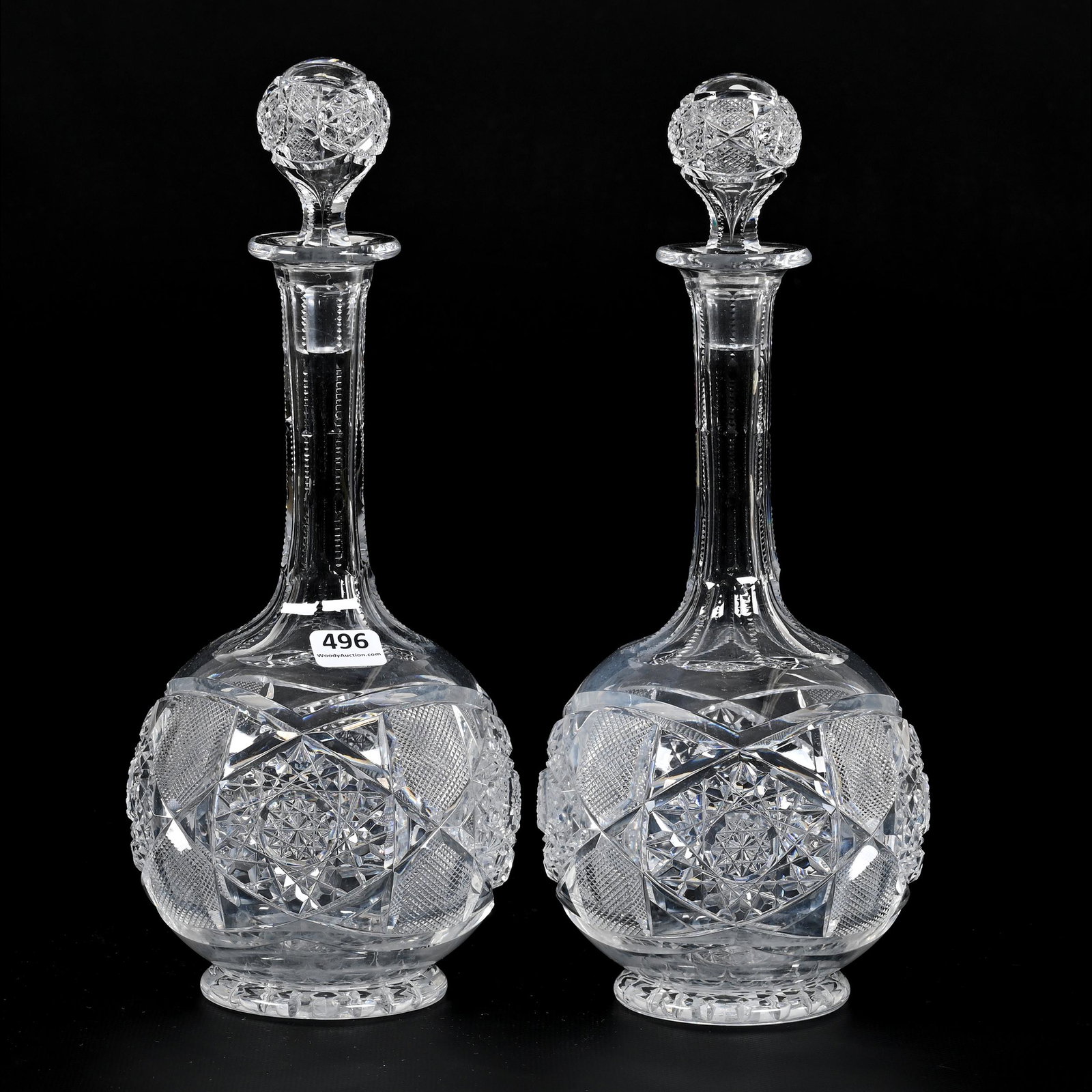 Pair Decanters, BPCG, Attributed To Val St. Lambert (1 of 3)