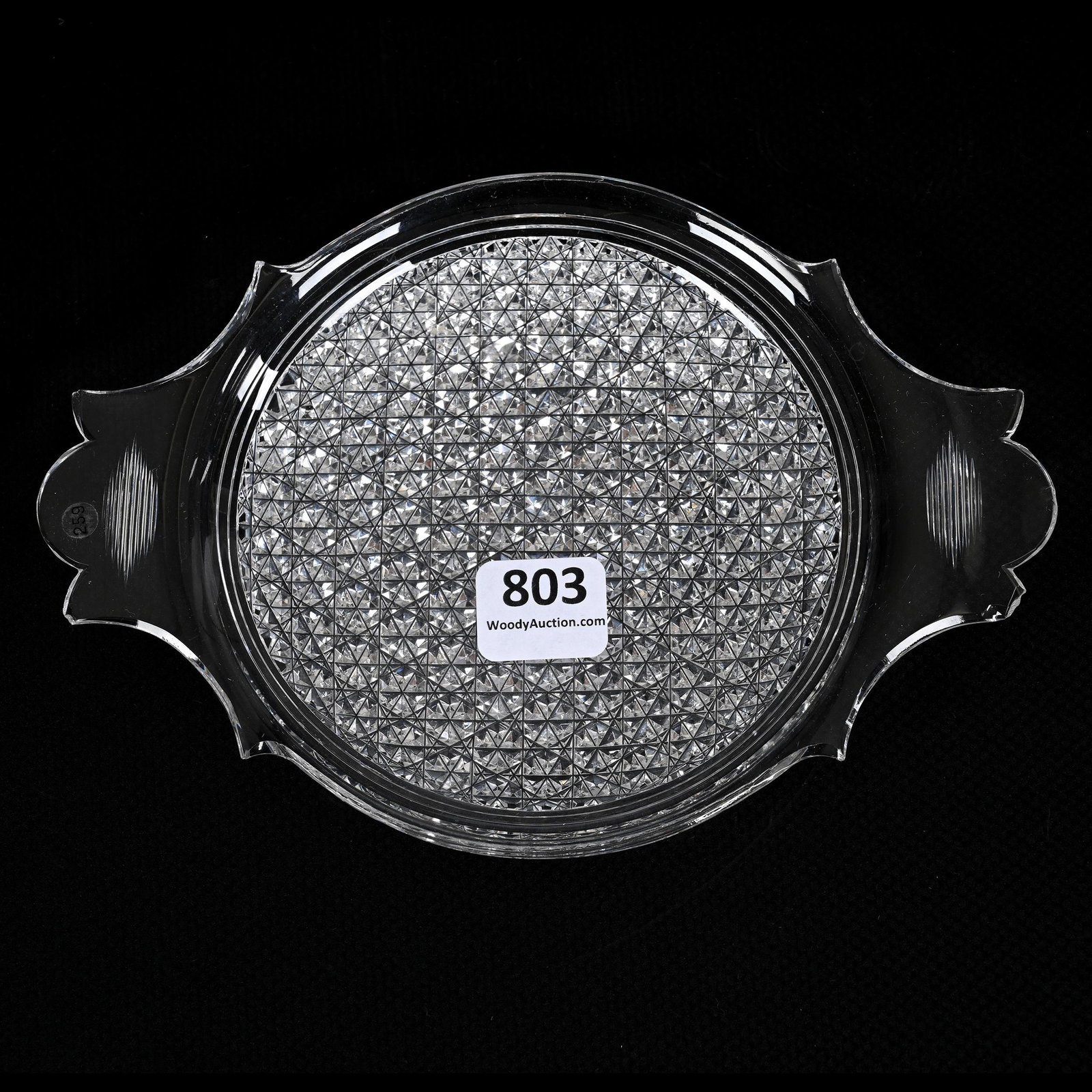 Lemon Dish, American Brilliant Cut Glass: Lemon Dish, American Brilliant Cut Glass, 6.75", Signed Hawkes Kohinoor Pattern, One Serious Point Chip, Some Edge Roughness, Kathy & The Late Leigh Emmerson