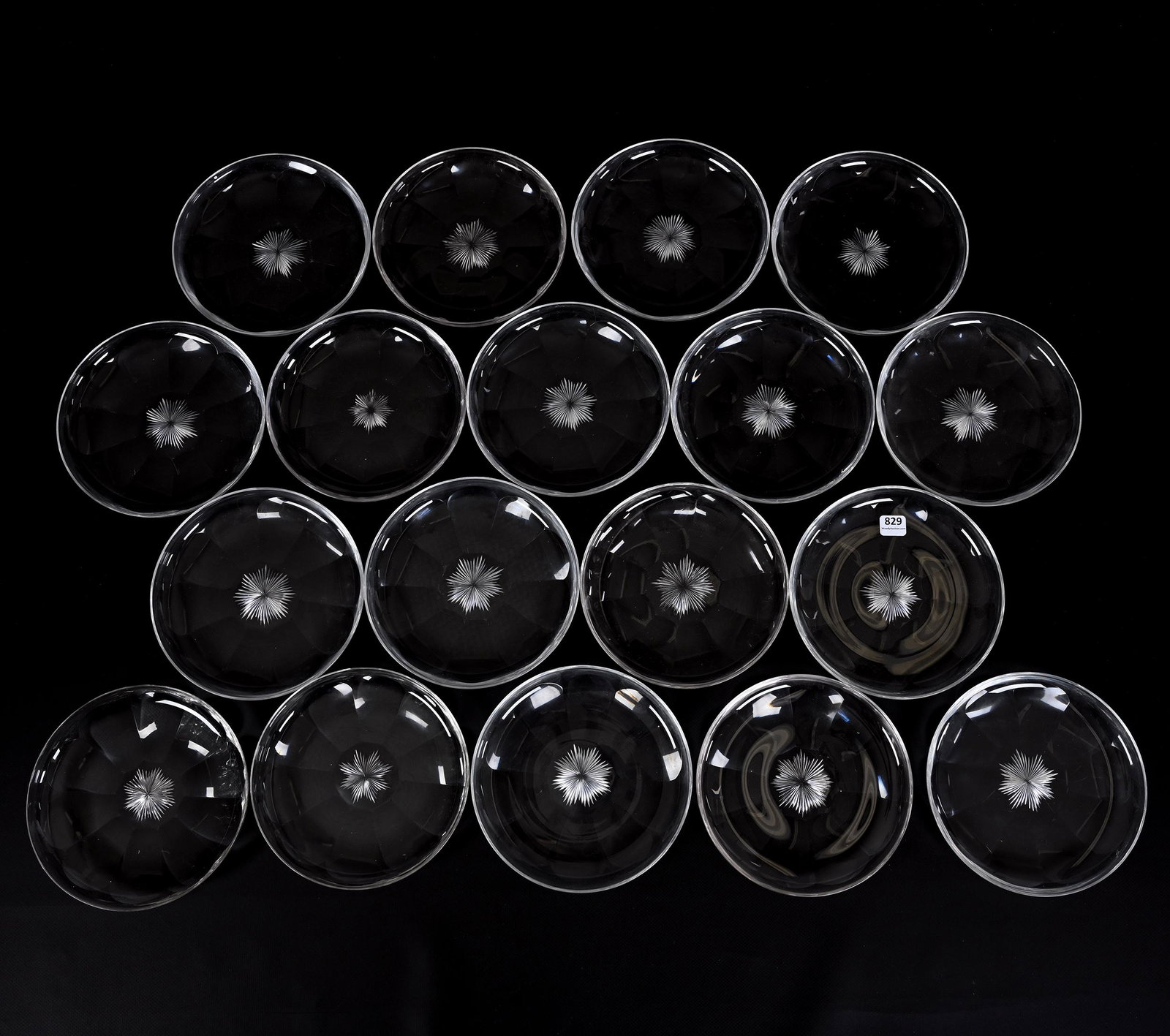 (18) Plates, ABCG, Flute Pattern (1 of 4)