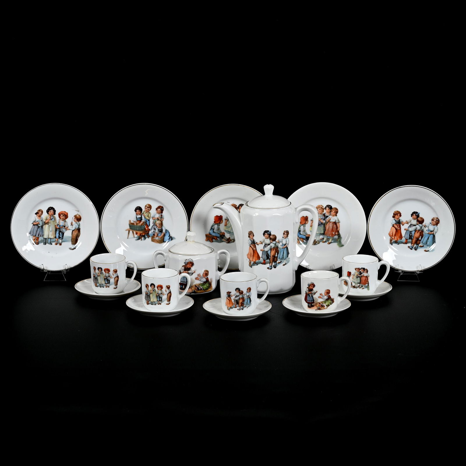 Child's Tea Set Marked Germany, (17) Piece (1 of 4)