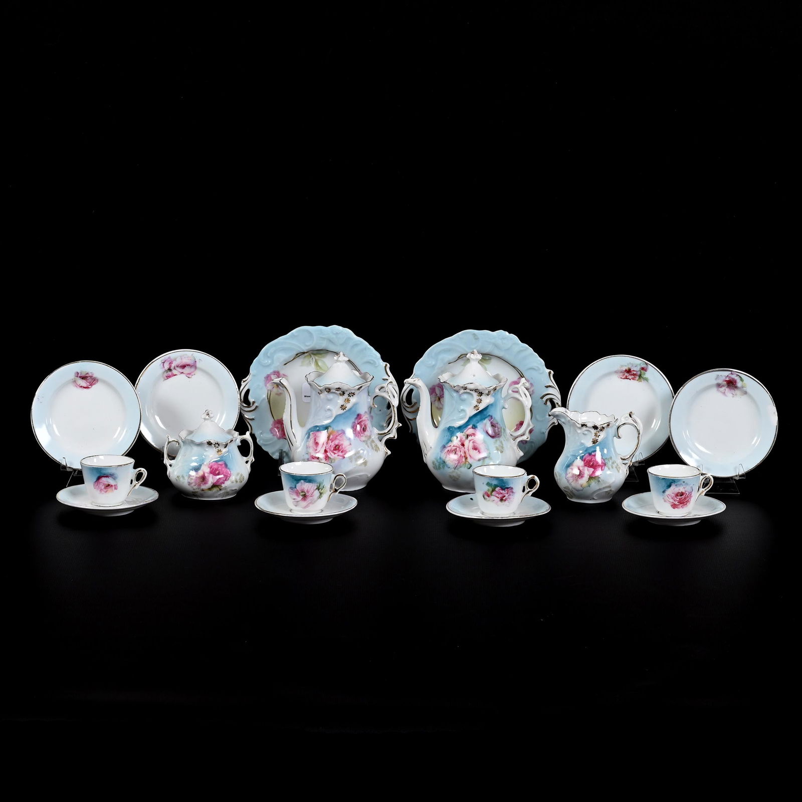 Child's Tea Set, Unmarked R.S. Prussia, (18) Piece (1 of 6)