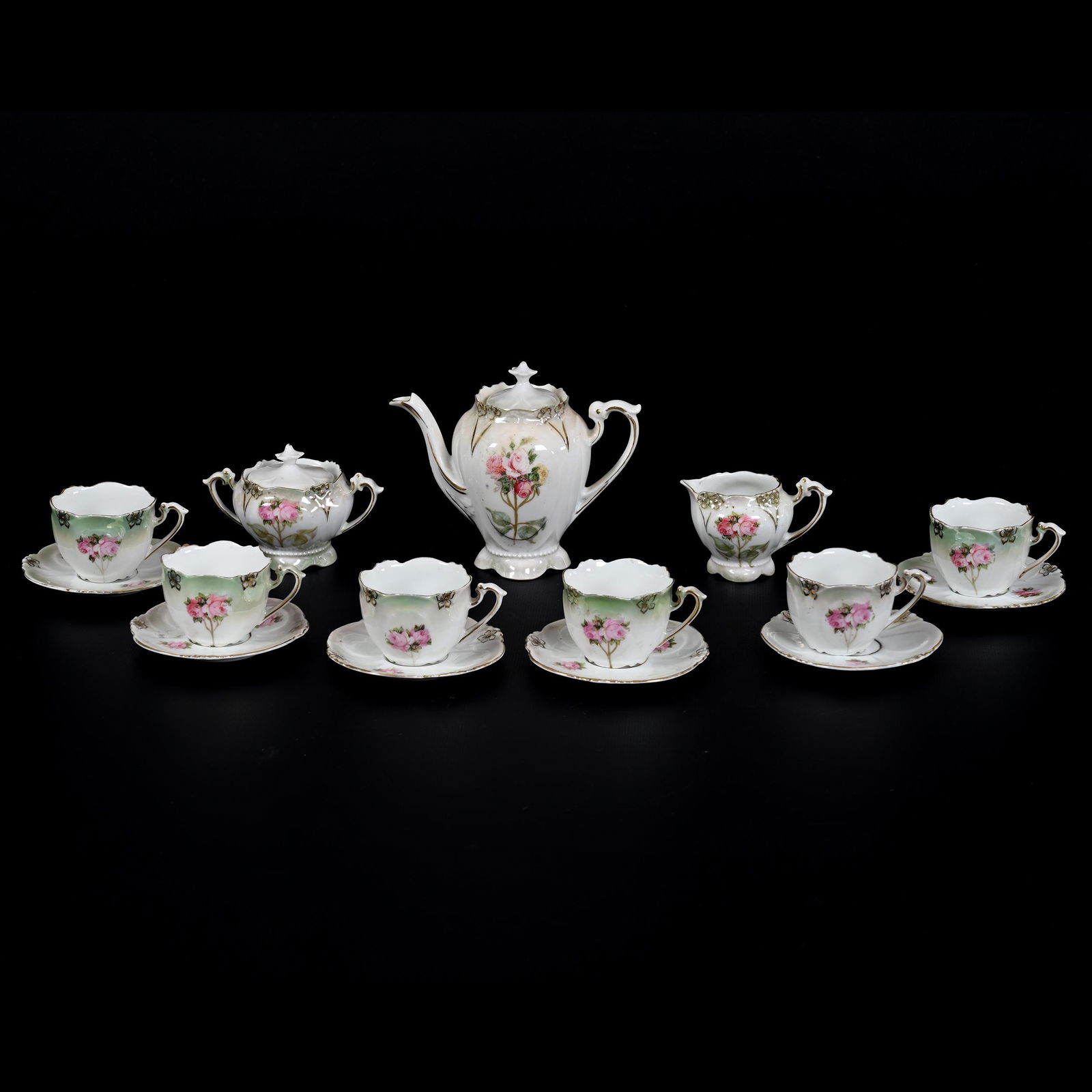 Child's Tea Set, Unmarked R.S. Prussia, (15) Piece (1 of 4)