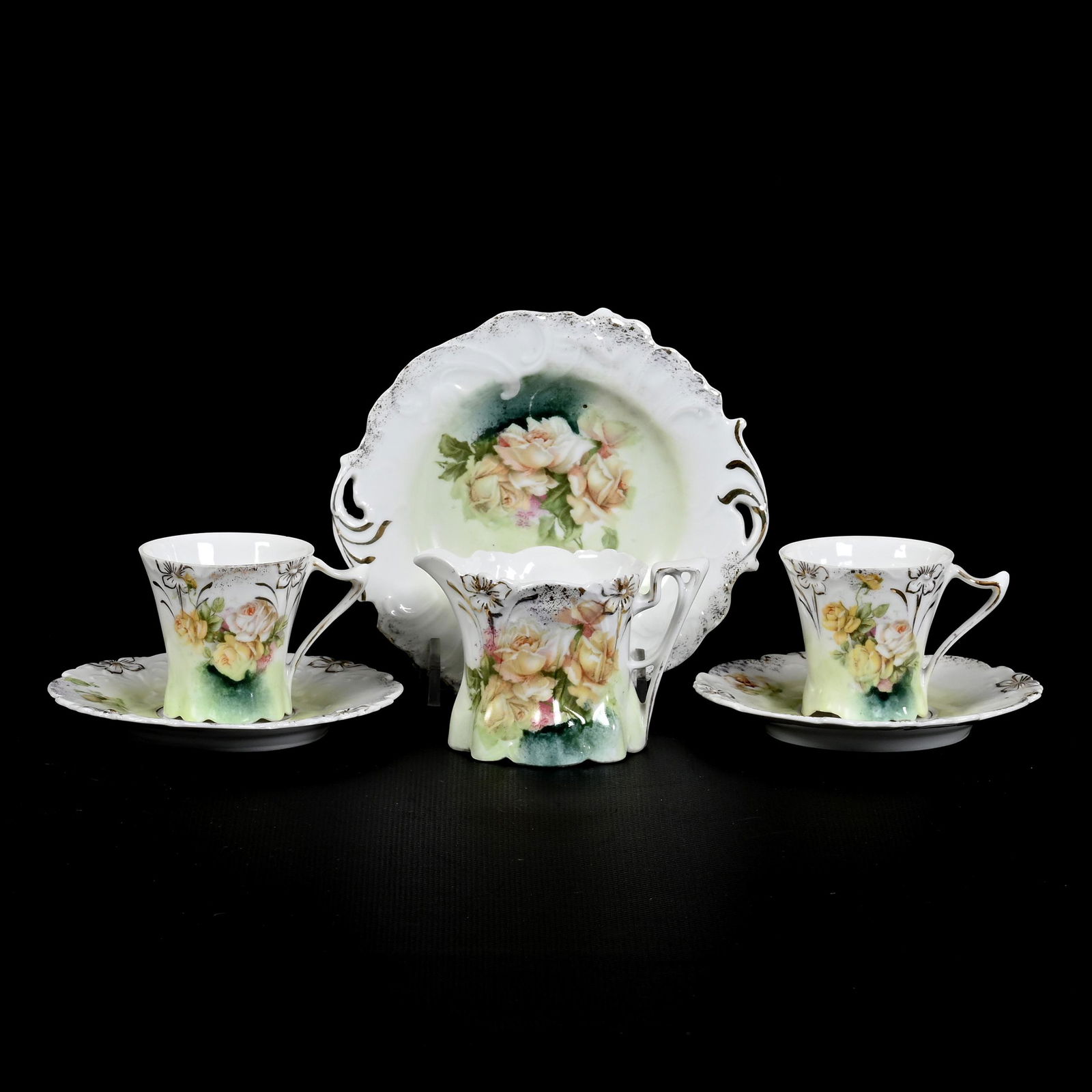 (4) Children's Items, Unmarked Prussia, Lily Mold (1 of 3)