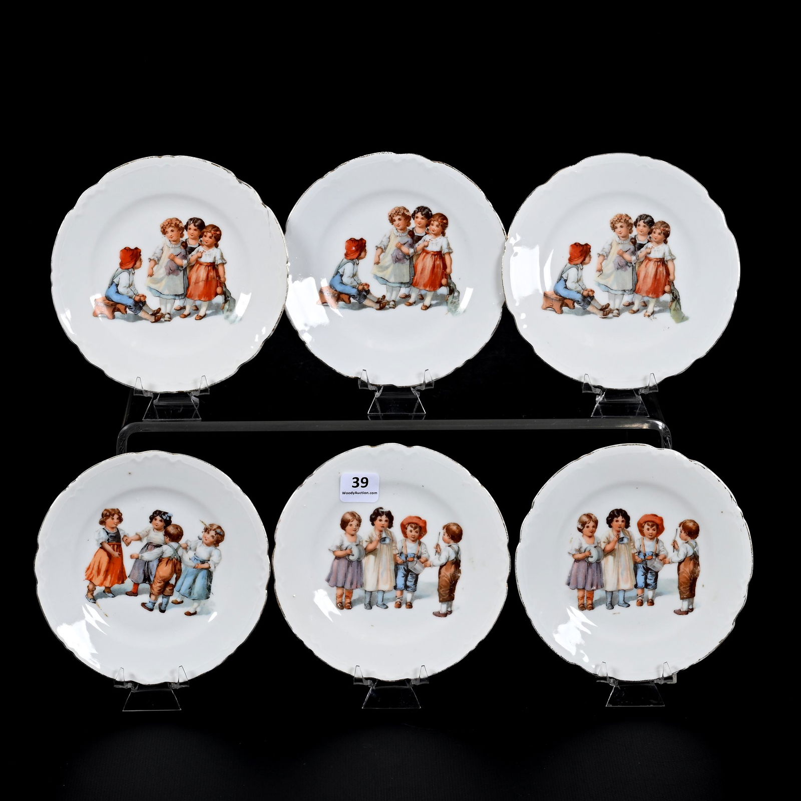 (6) Child's Plates Marked Germany (1 of 2)