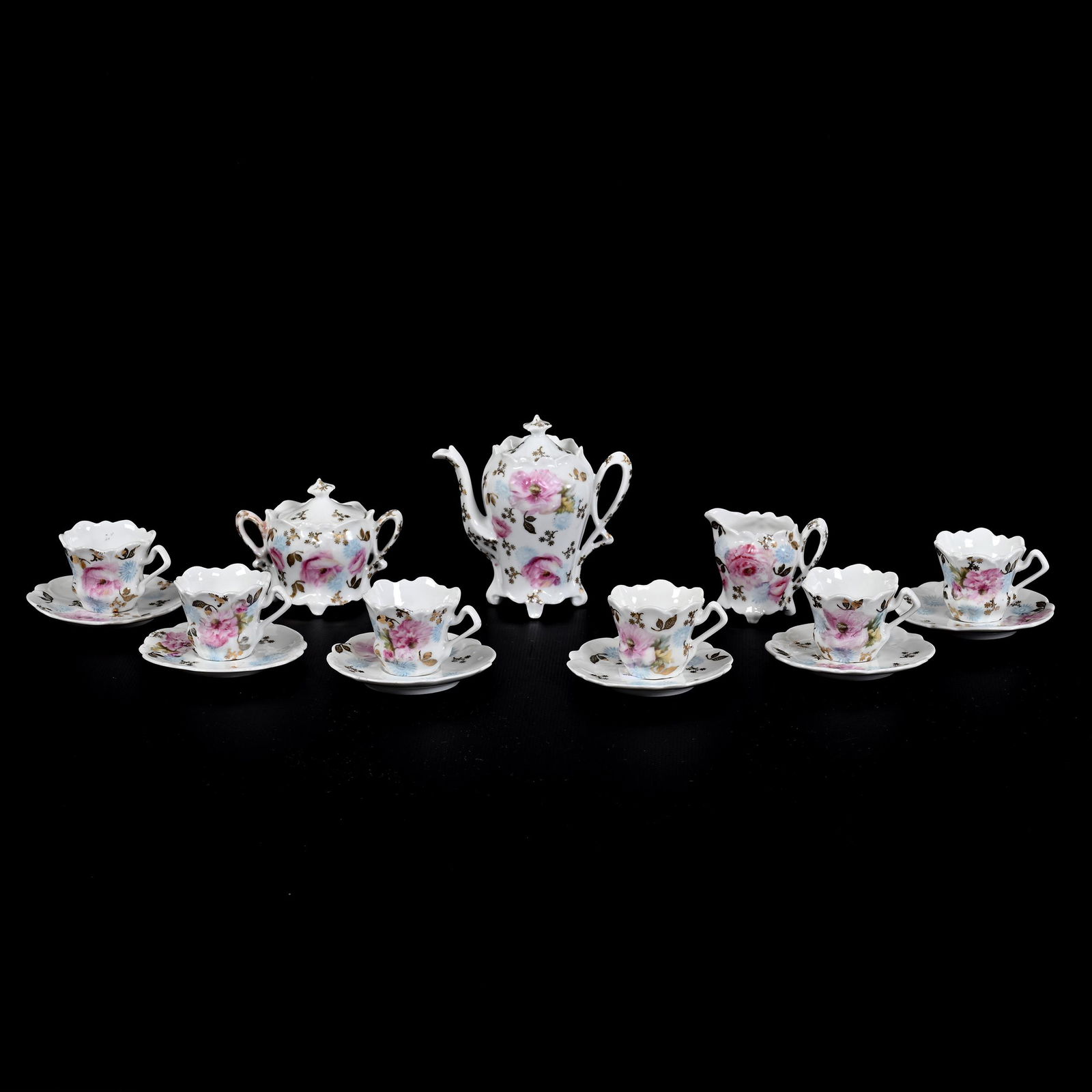 Child's Tea Set, Unmarked R.S. Prussia, (15) Piece (1 of 3)