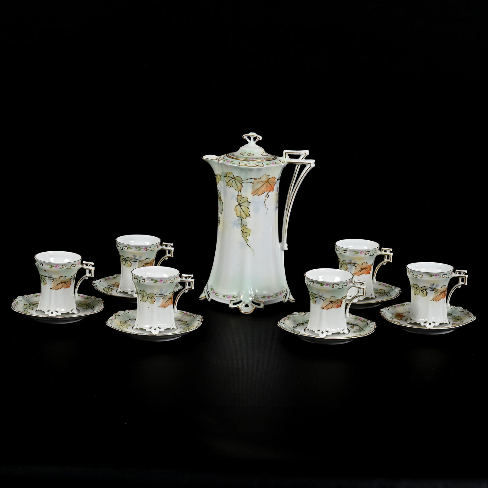 Chocolate Set Marked M.Z. Austria (1 of 4)