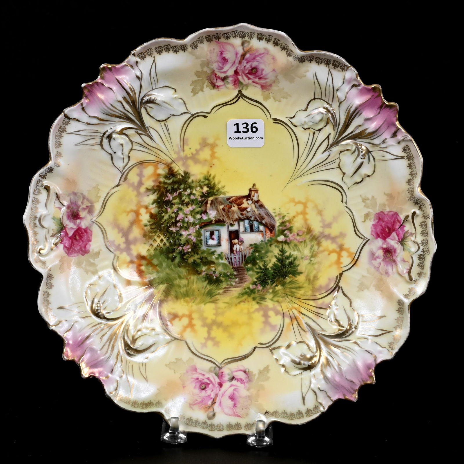 Plate Marked R.S. Prussia, Iris Mold (1 of 2)