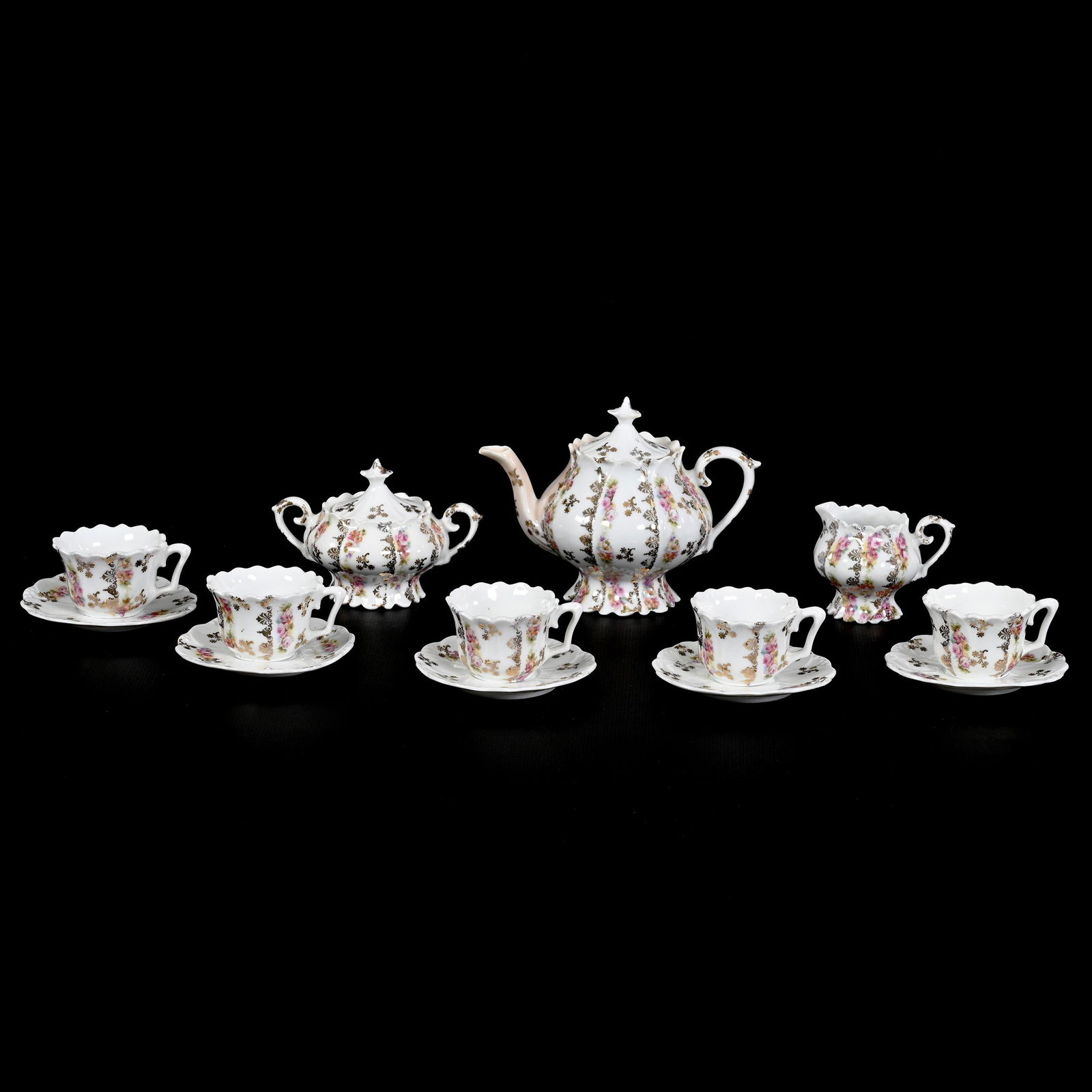 Child's Tea Set, Unmarked R.S. Prussia, (13) Piece (1 of 3)