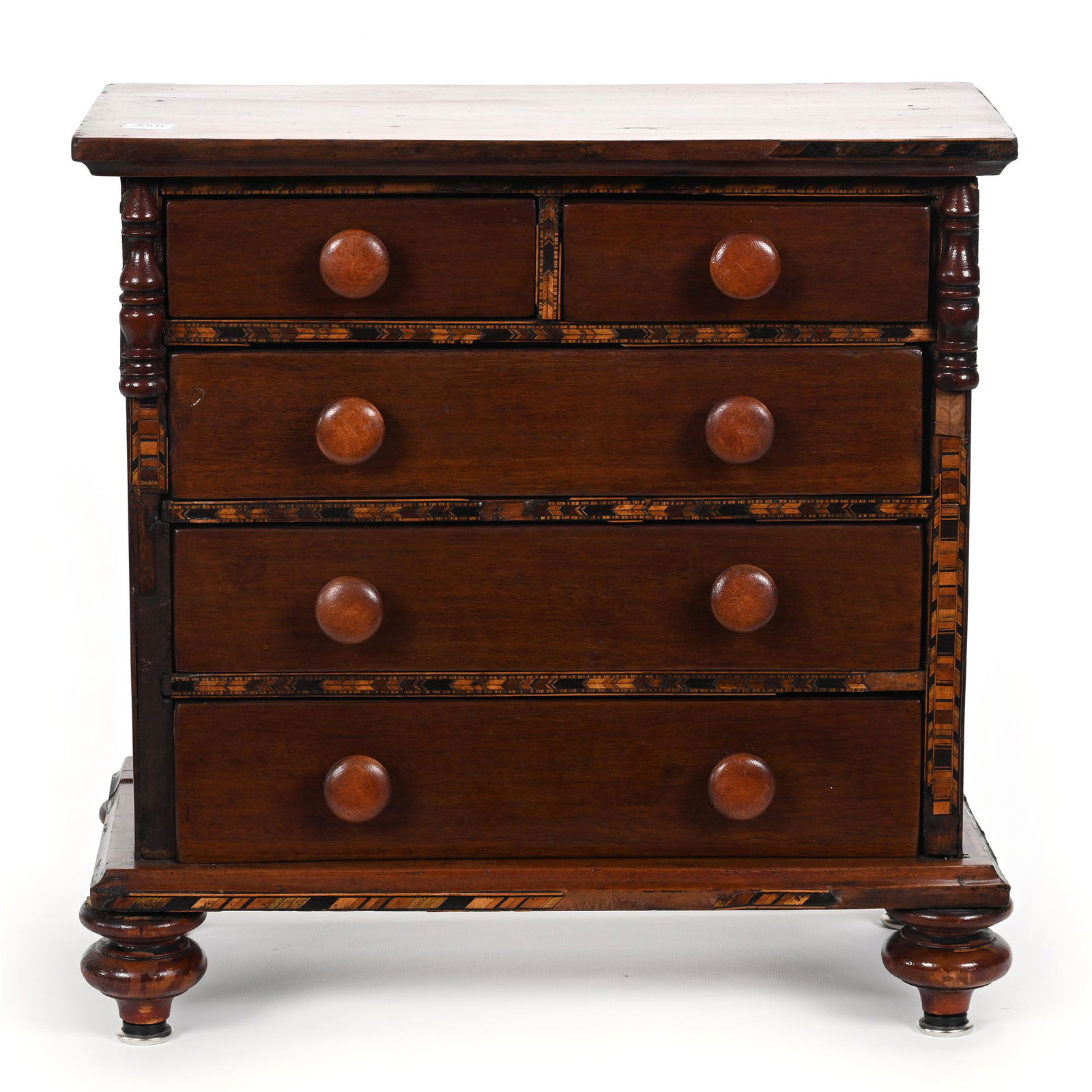 Doll Size Chest/Dresser, Five Drawers (1 of 6)