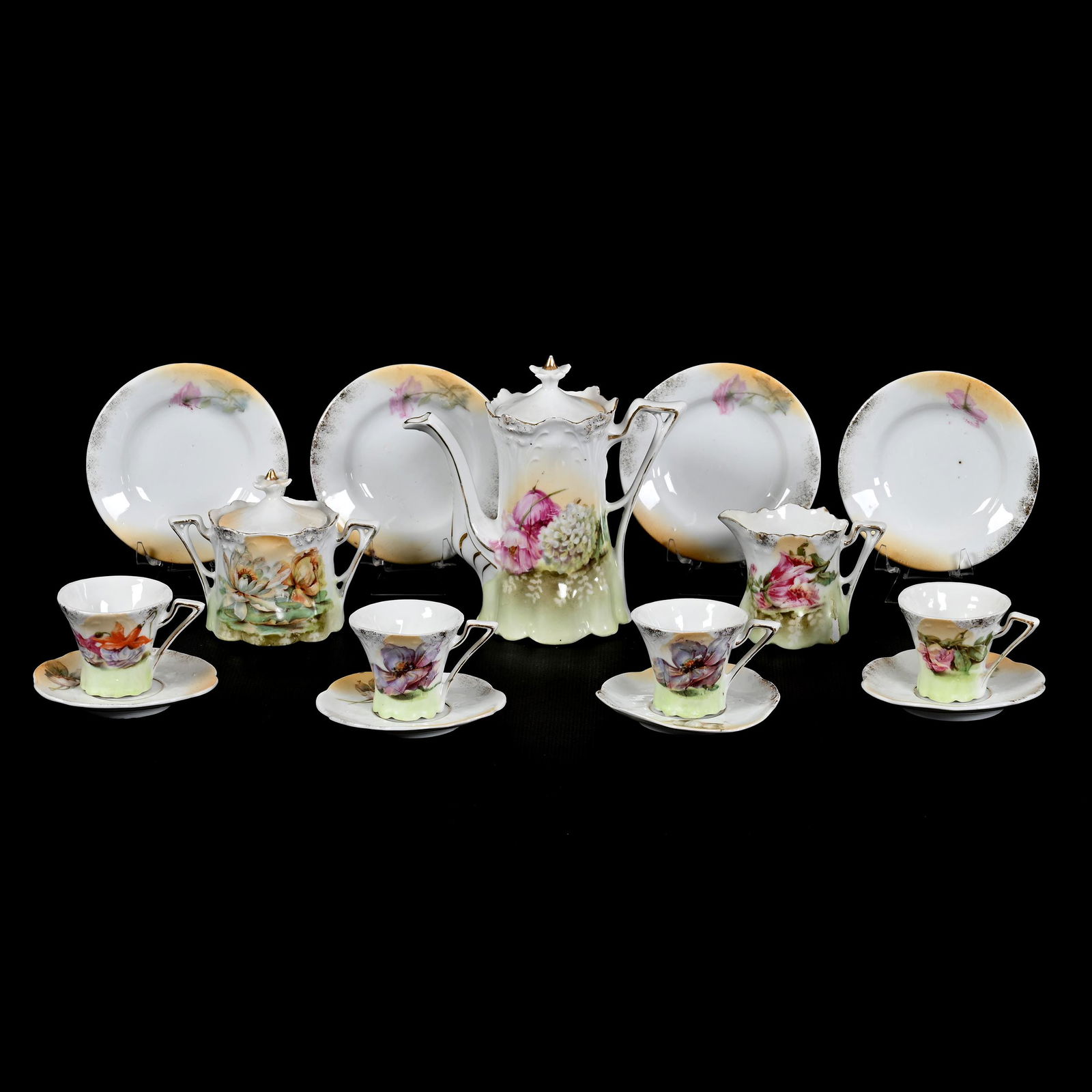 Child's Tea Set, Unmarked R.S. Prussia, (15) Piece (1 of 4)