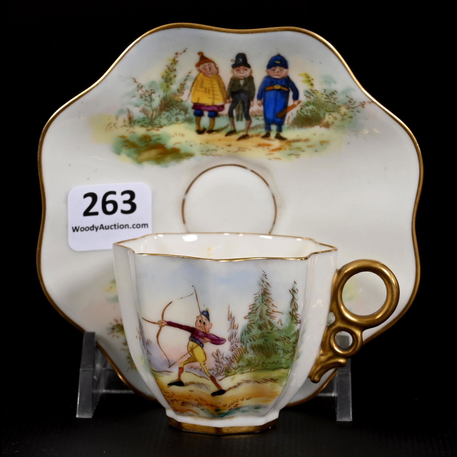 Cup & Saucer Marked CAC Belleek (American) (1 of 4)