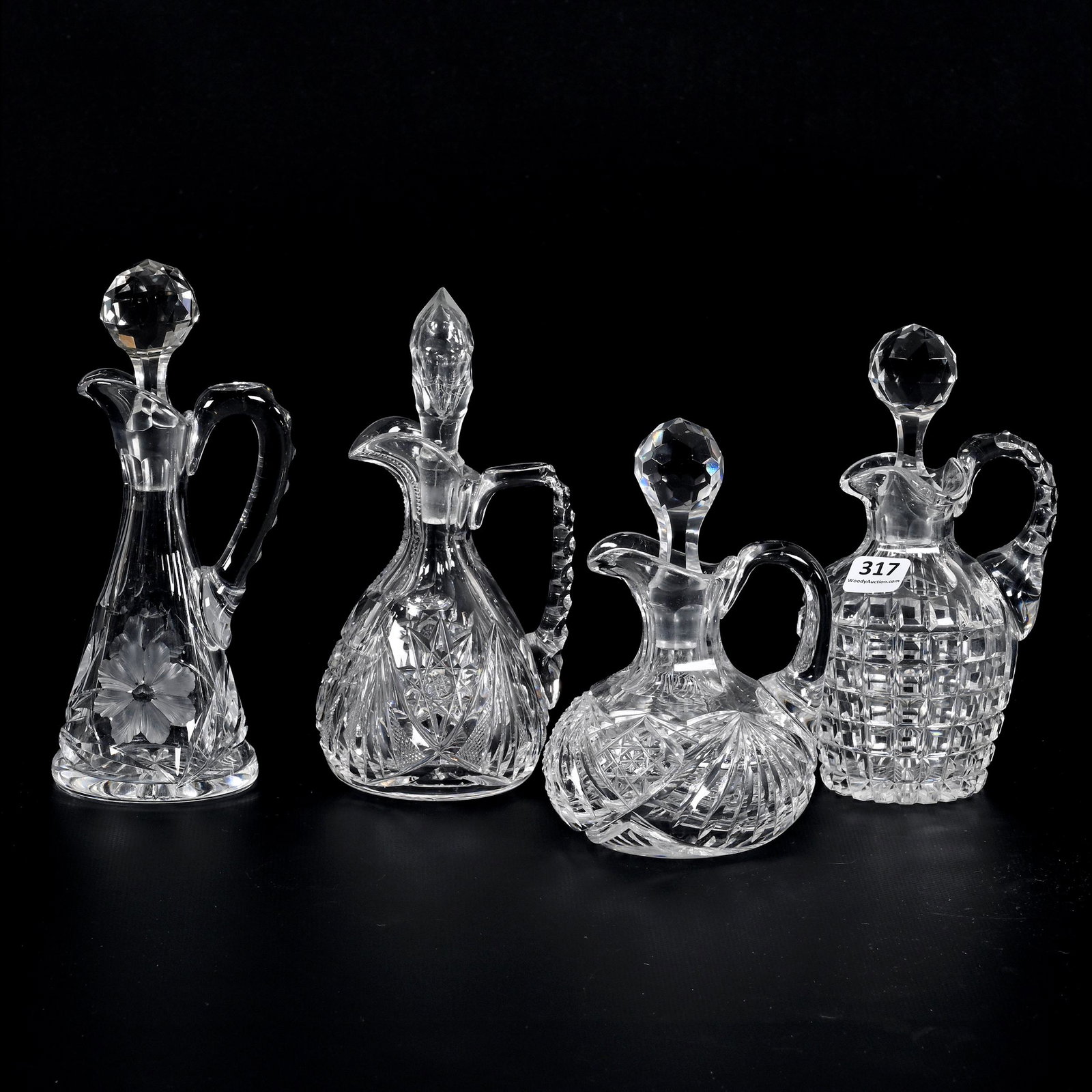 (4) Cruet Bottles, ABCG (1 of 3)