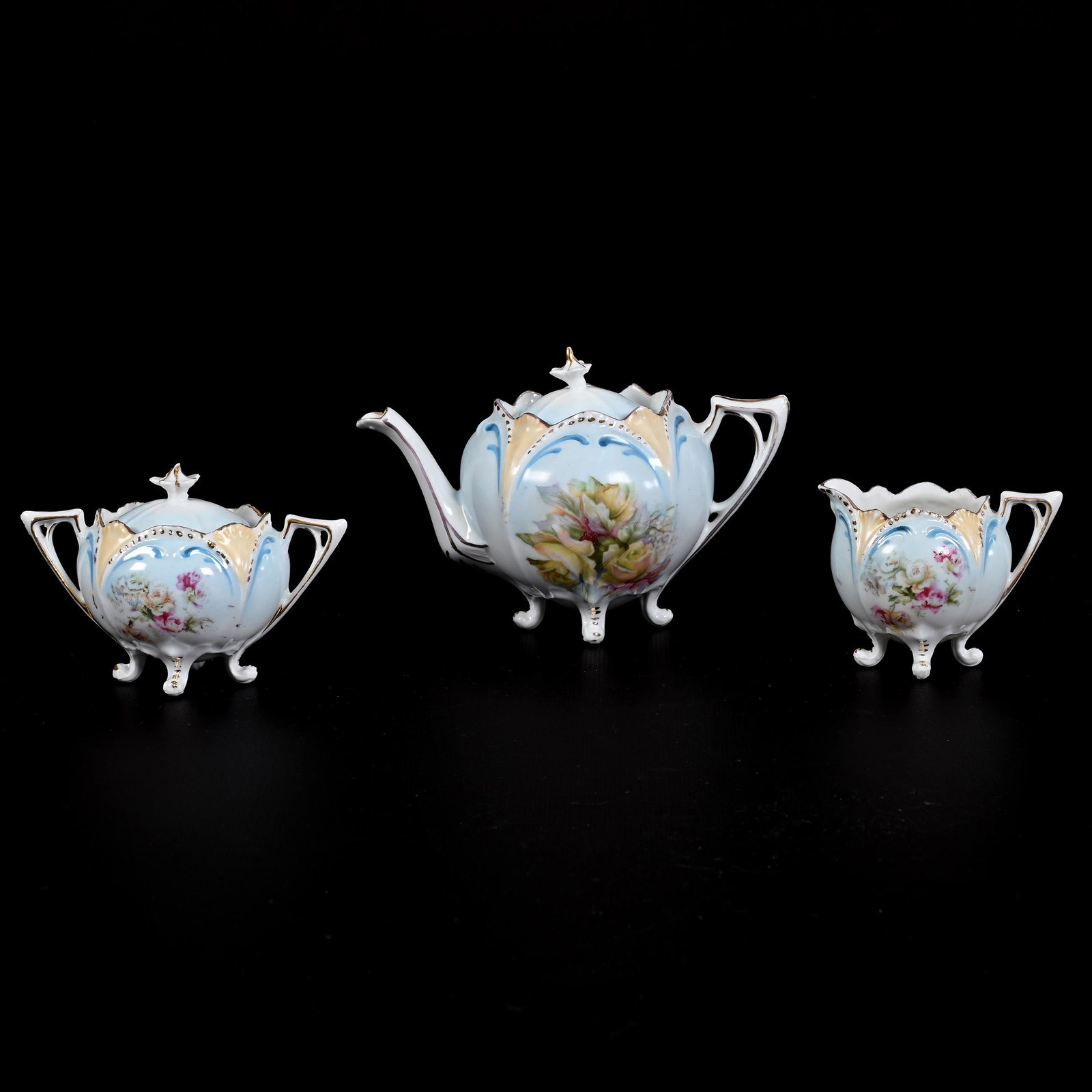 Child's Tea Set, Unmarked R.S. Prussia, Three Piece (1 of 5)