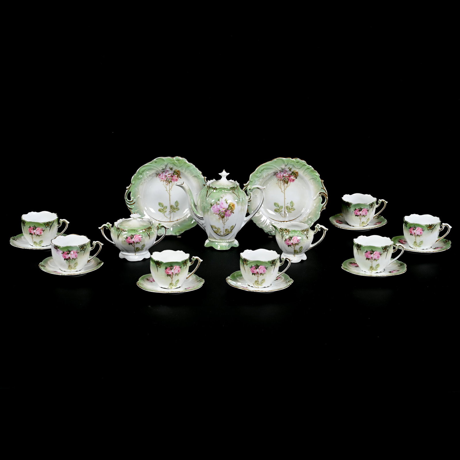 Child's Tea Set, Unmarked R.S. Prussia, (19) Piece (1 of 7)