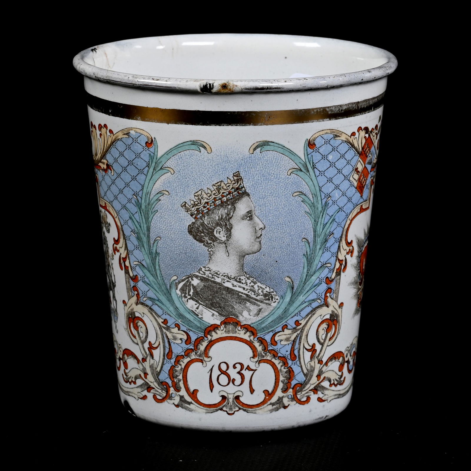 Enameled Beaker, Queen Victoria Commemorative (1 of 4)