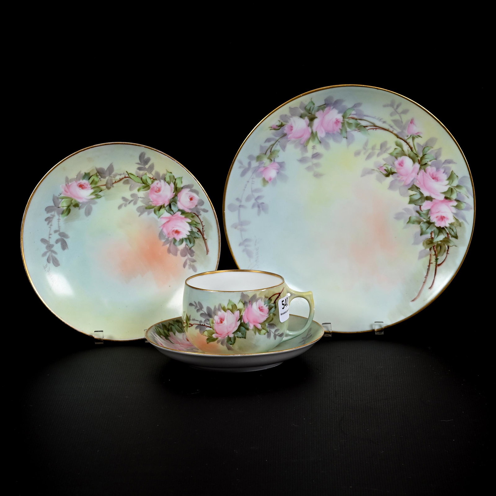 Three Piece Set, Hand Painted (1 of 4)