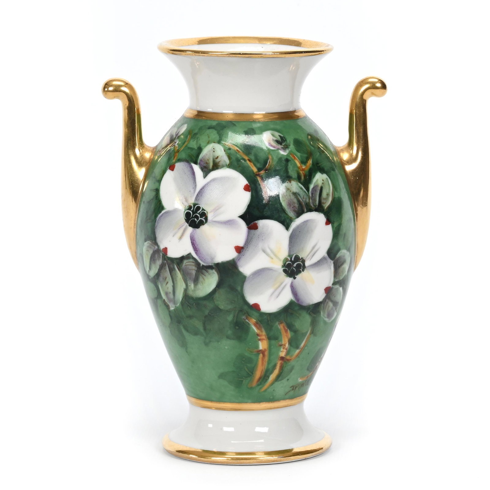 Vase, Two Handles, Marked Pickard (1 of 4)