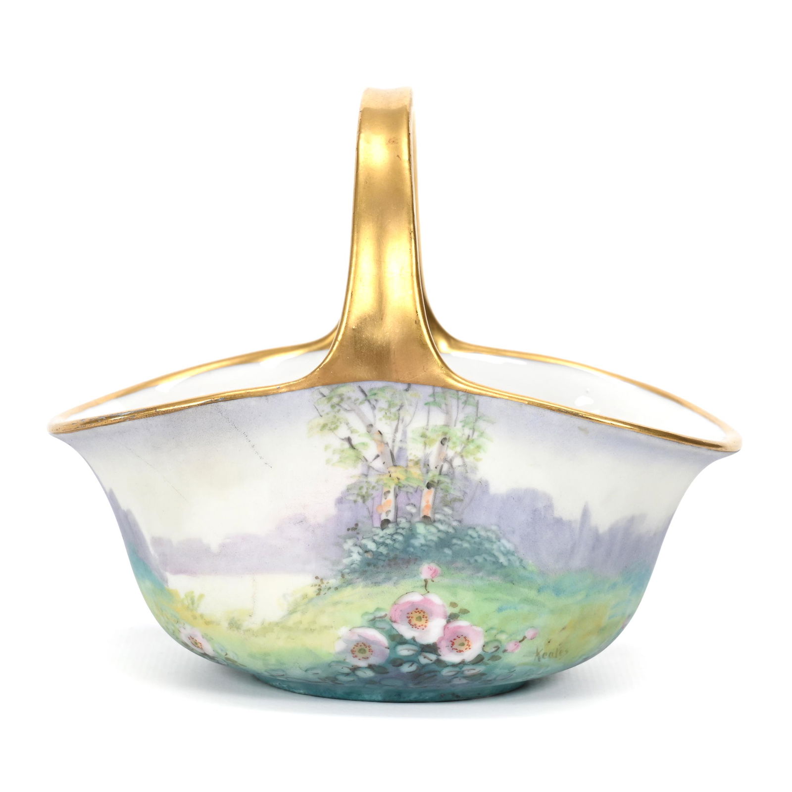 Basket, Unmarked Pickard On Vienna Austria Blank (1 of 4)