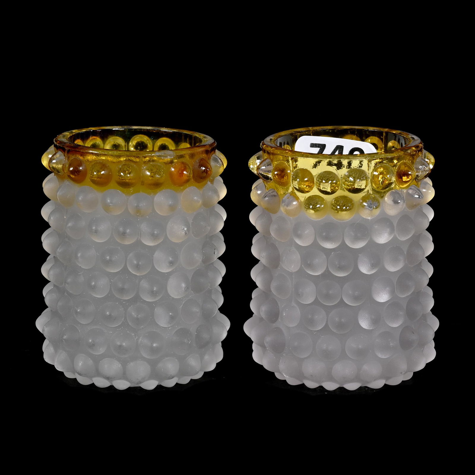 (2) Toothpick Holders, Francisware Pattern Glass (1 of 3)