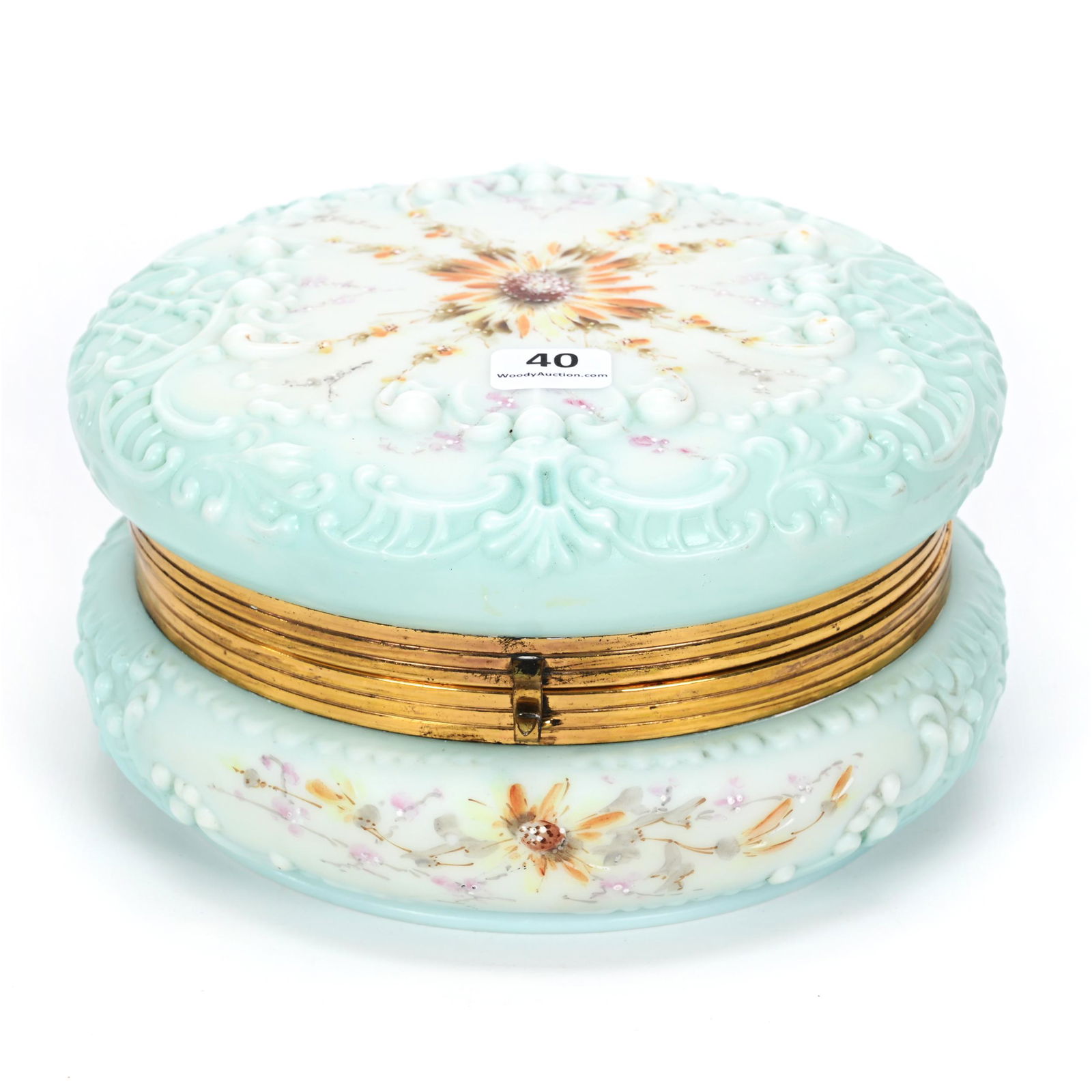 Round Dresser Box, Wave Crest Banner Mark (1 of 4)