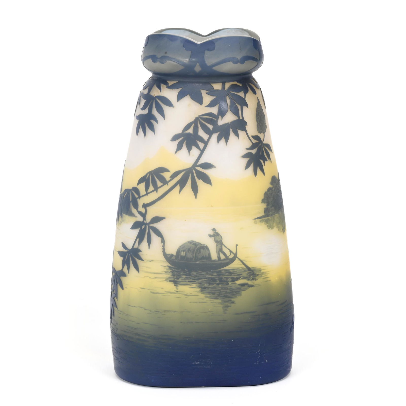 Vase, French Cameo Art Glass Signed De Vez (1 of 4)