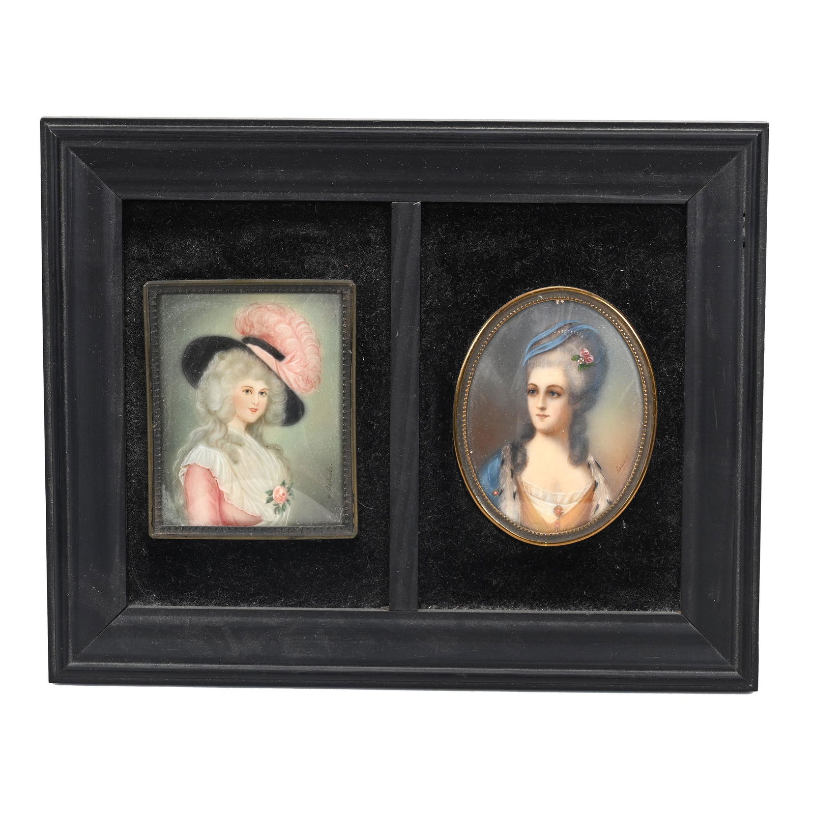 (2) Hand Painted Portraits (1 of 3)