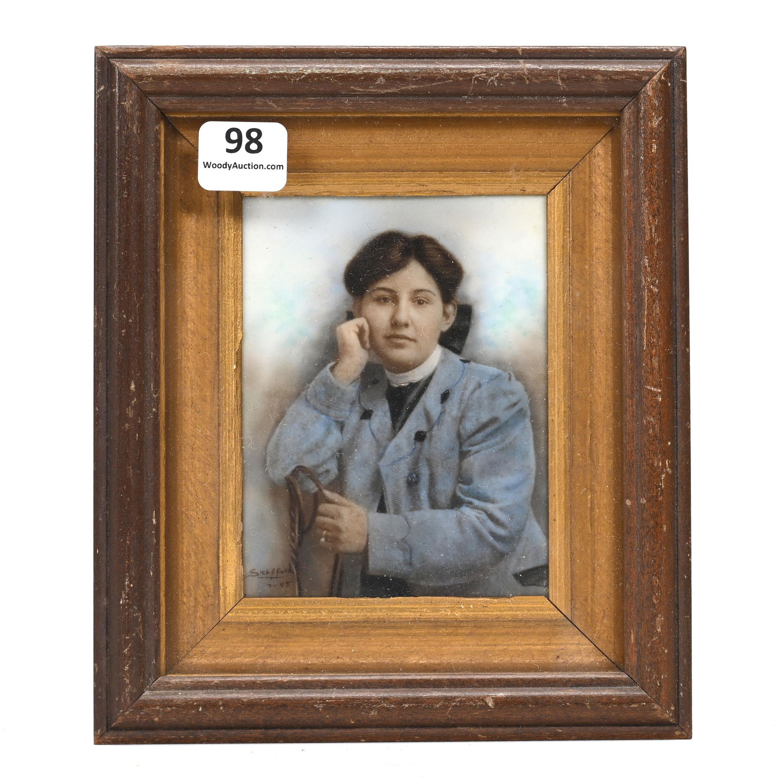 Hand Painted Portrait On Opaque Glass (1 of 3)