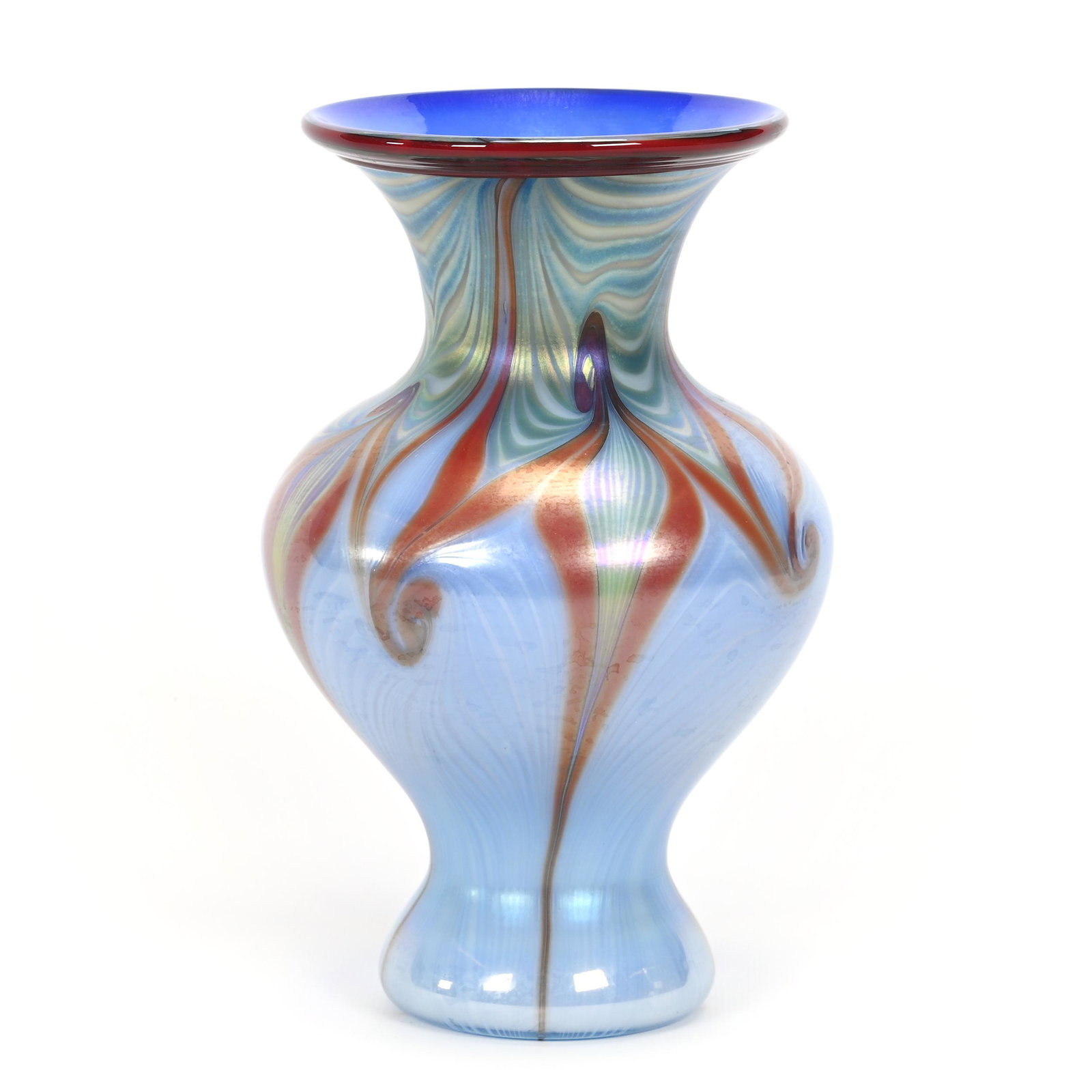 Vase, Contemporary Art Glass Signed Vandermark (1 of 4)