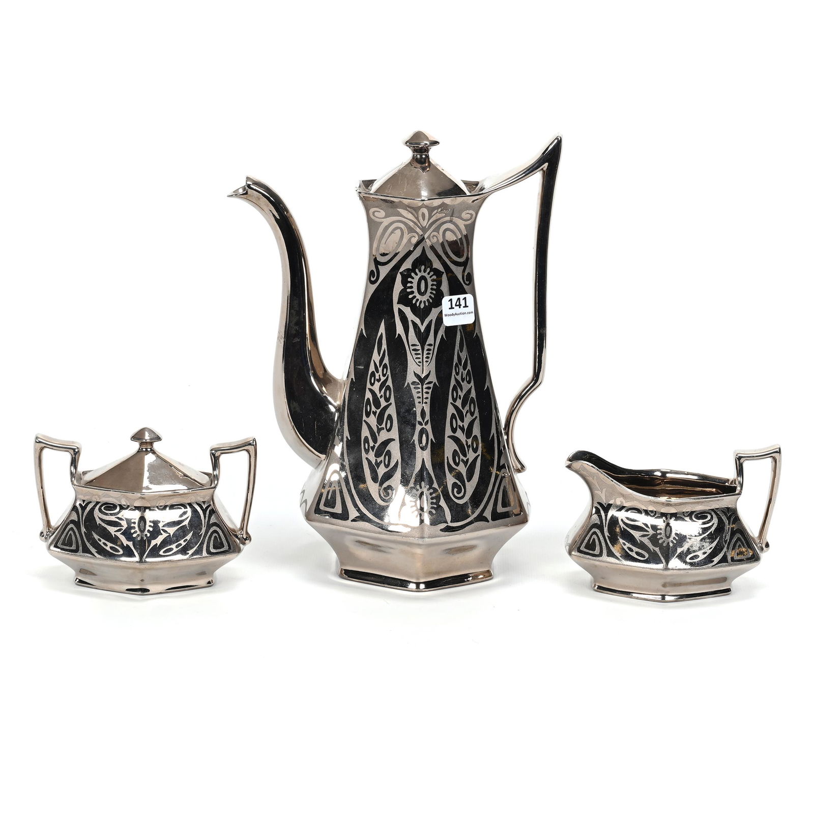 German Tea Set, Porcelain (1 of 5)