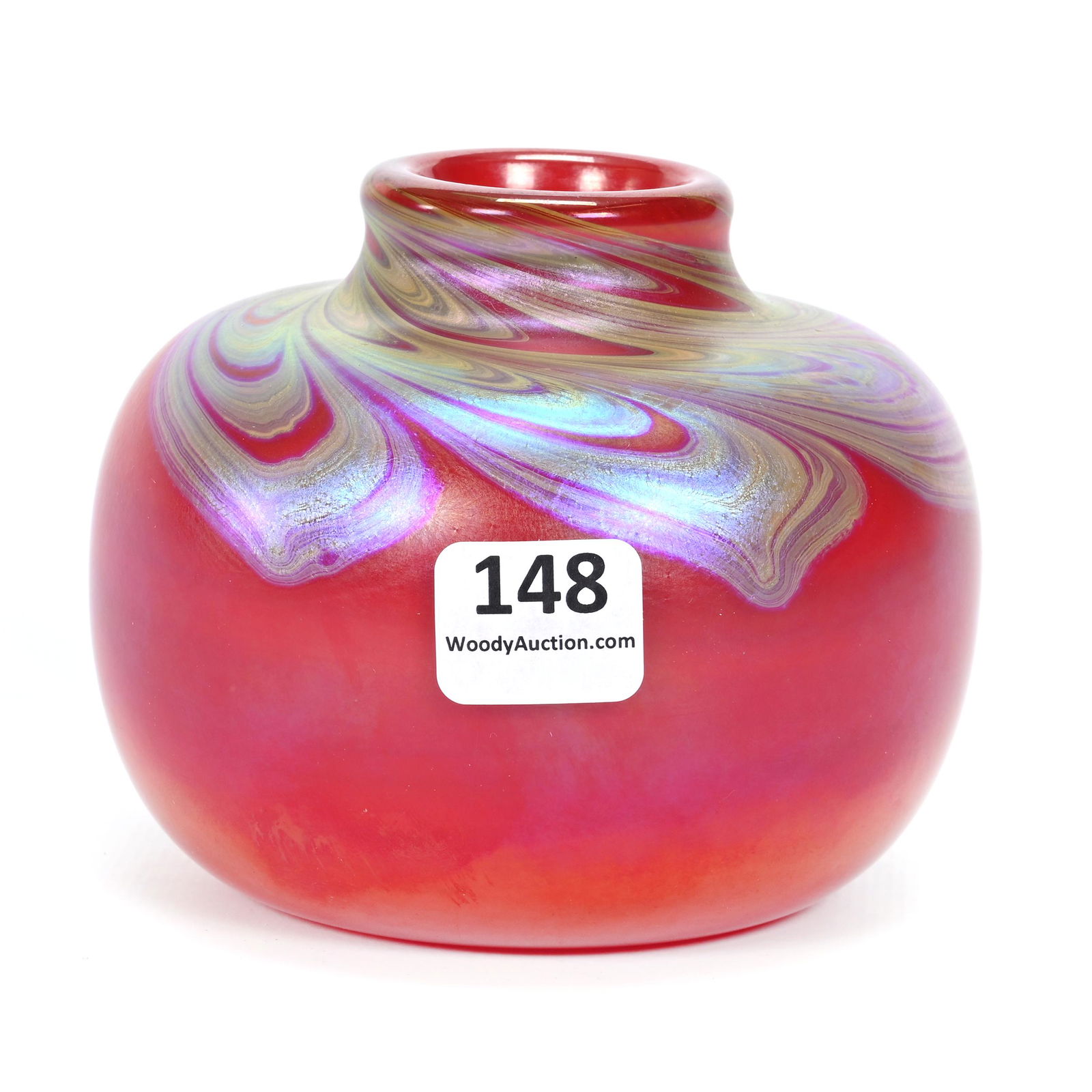 Vase, Contemporary Art Glass Signed Delmatto (1 of 3)