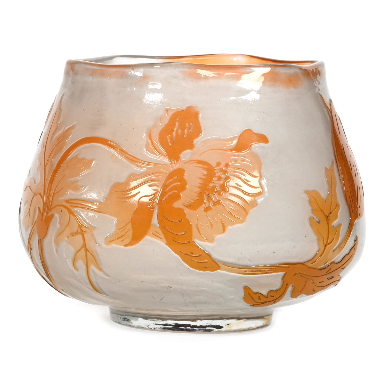 Vase, French Cameo Art Glass Signed Galle (1 of 4)