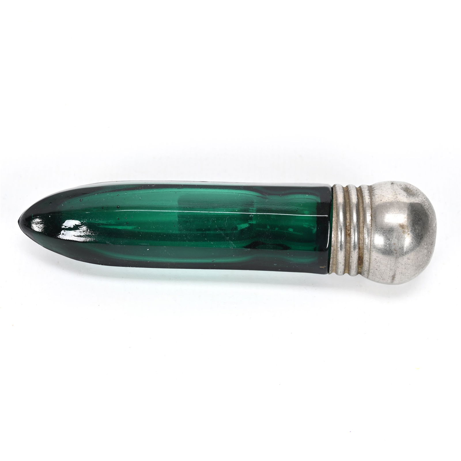 Laydown Perfume, Emerald Green Art Glass (1 of 3)