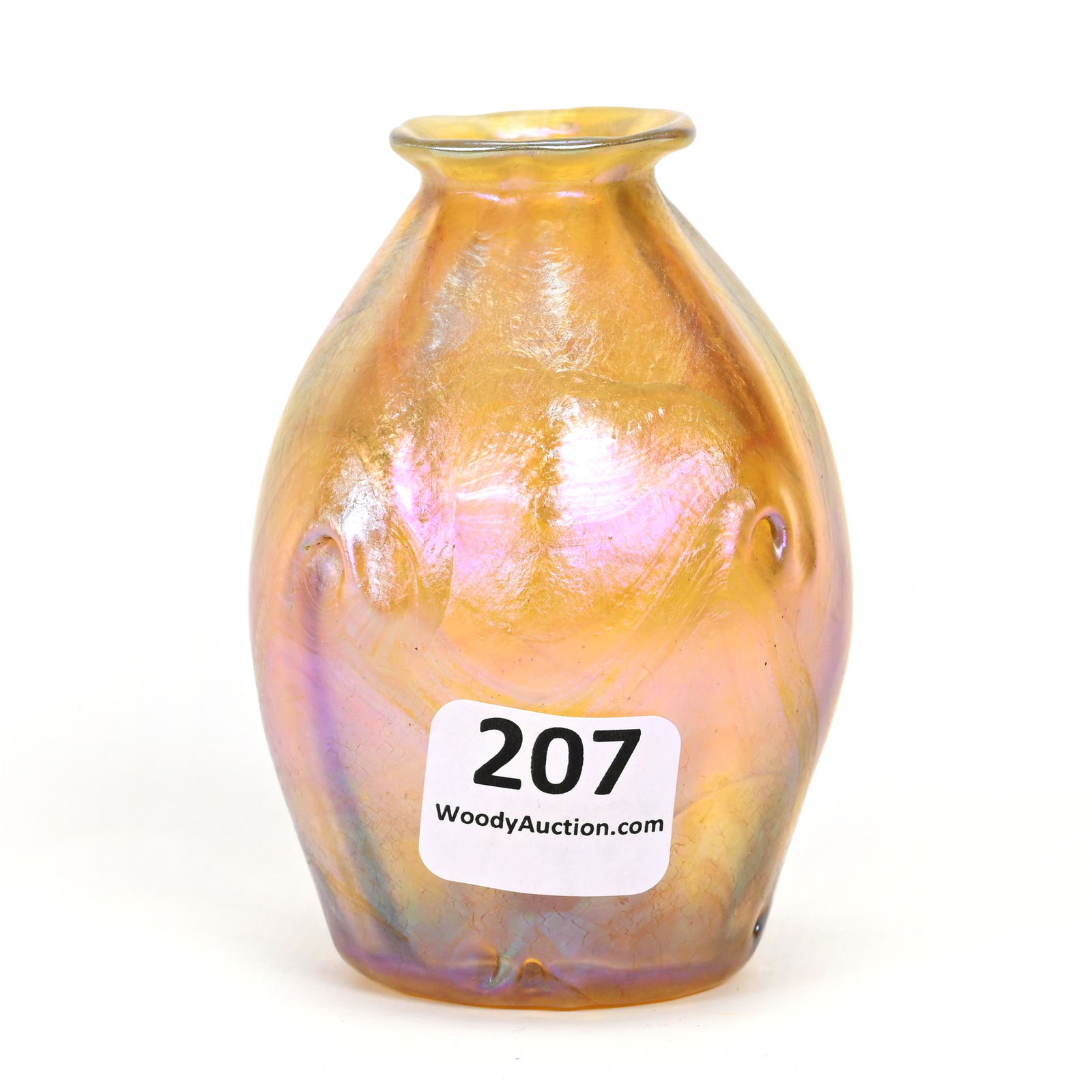 Vase Signed LCT #N5138, Gold Iridescence (1 of 4)