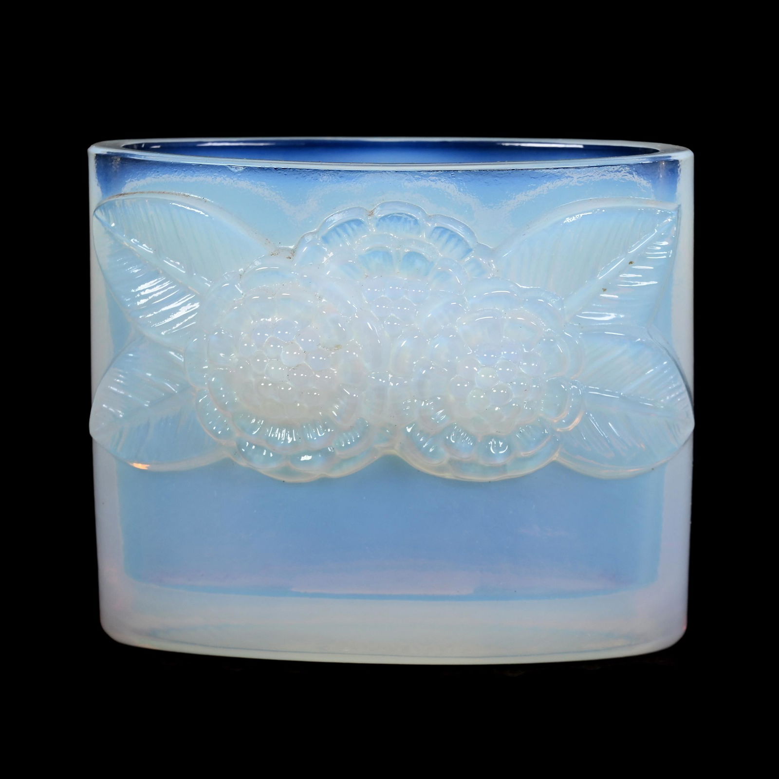 Oval Vase Marked France, Attributed To Sabino (1 of 3)