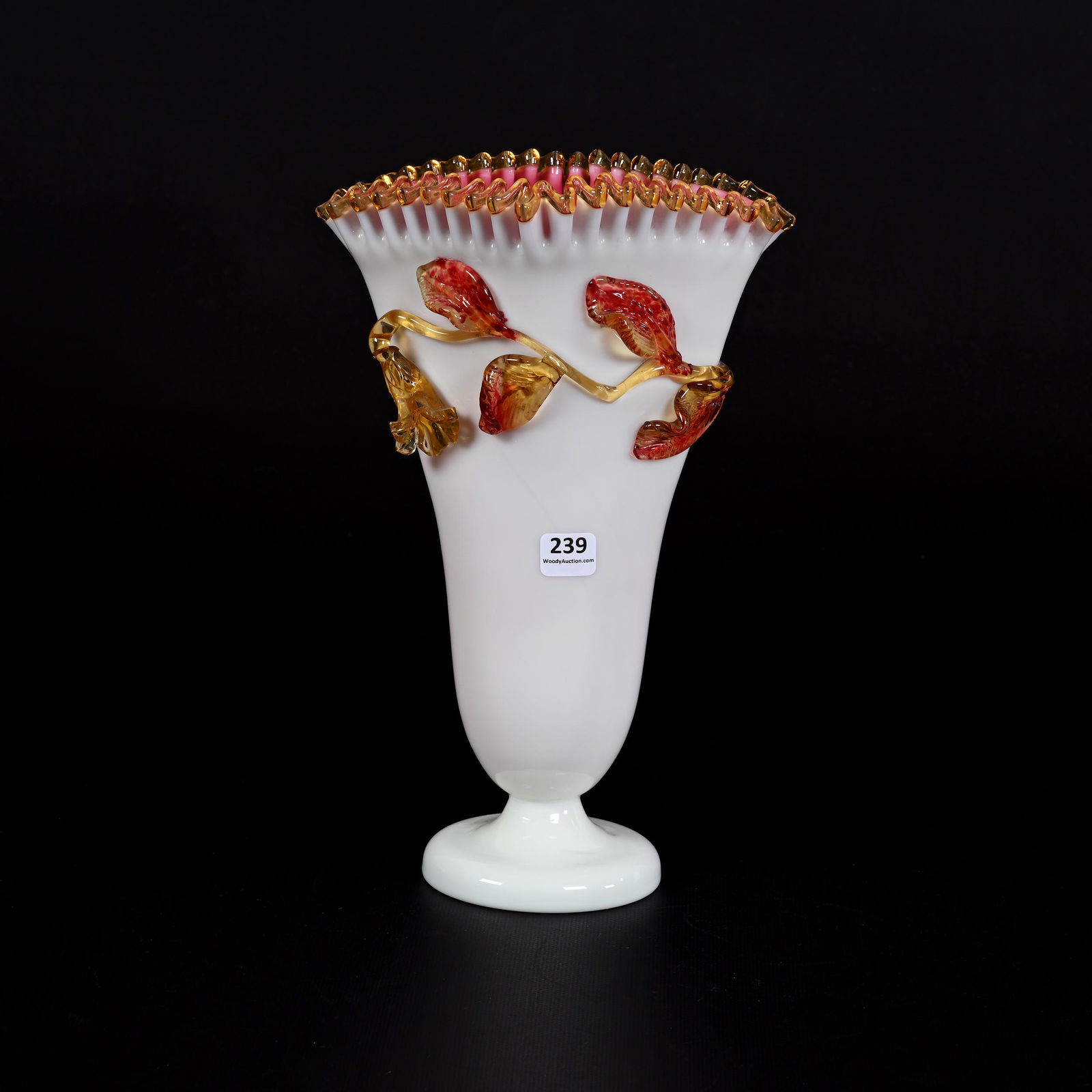 Pedestal Vase, Attributed To Stevens & Williams (1 of 3)