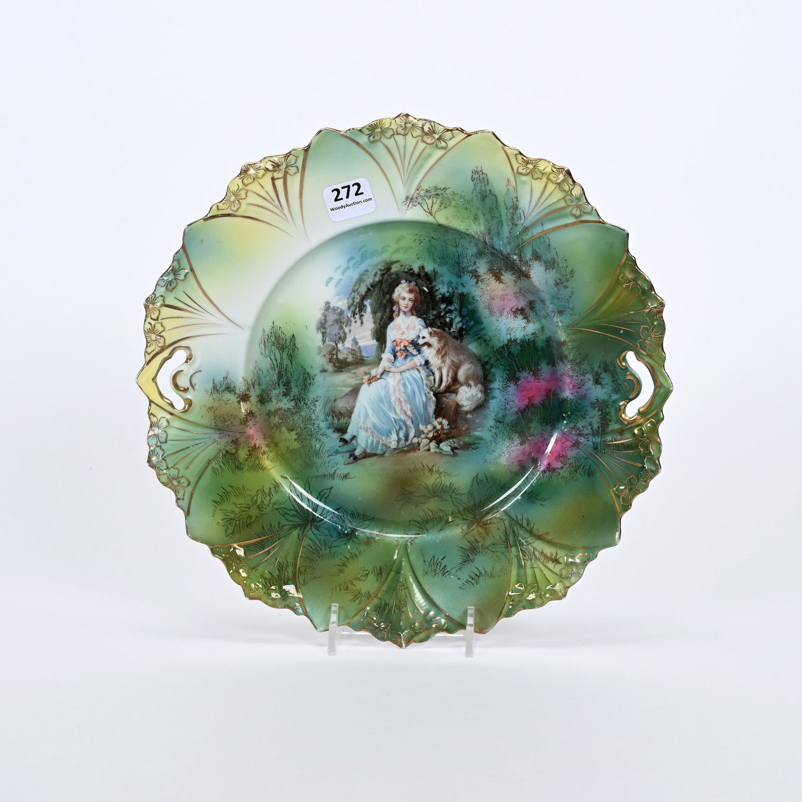 Cake Plate, Unmarked R.S. Prussia (1 of 2)