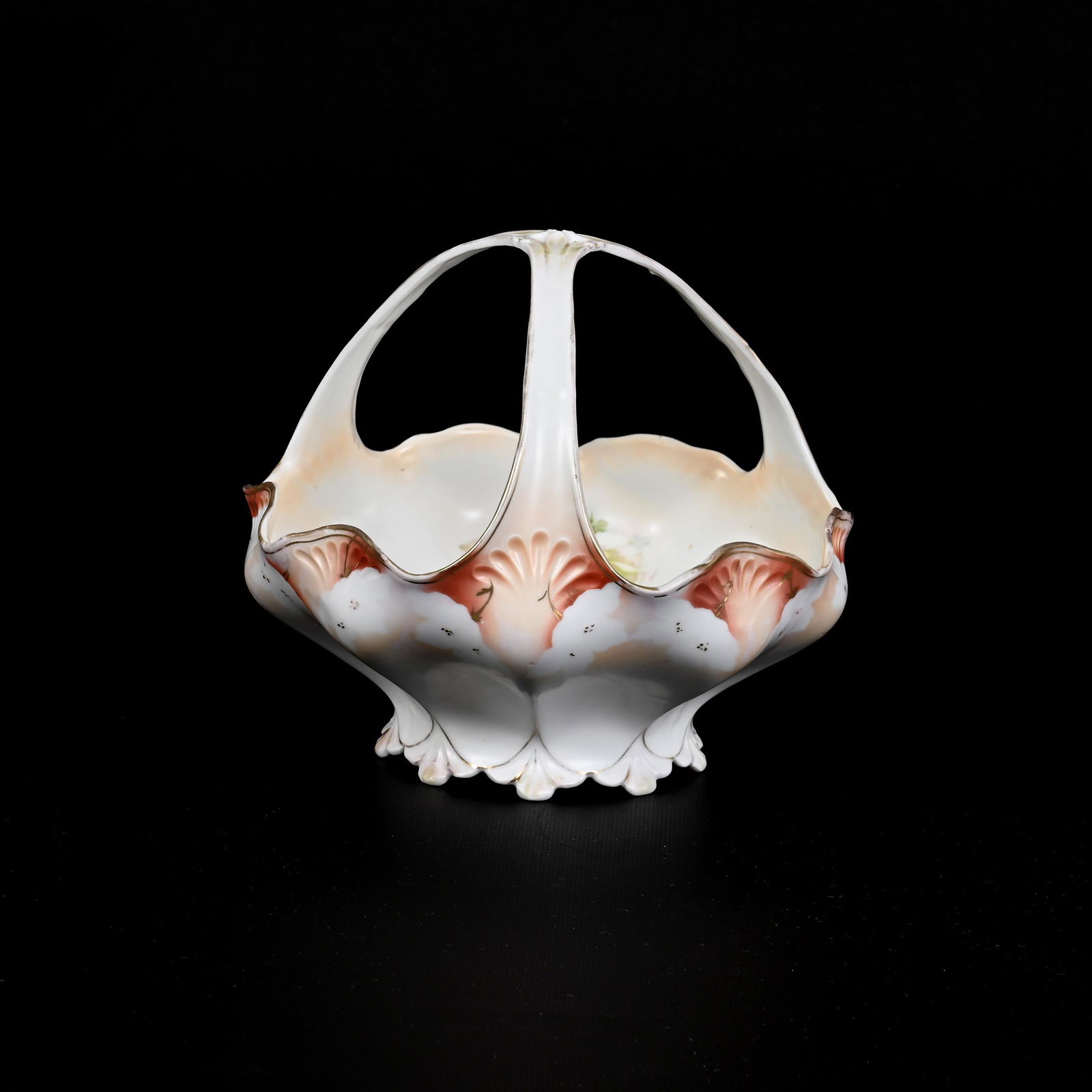 Basket, Three Handles, Marked R.S. Prussia (1 of 3)