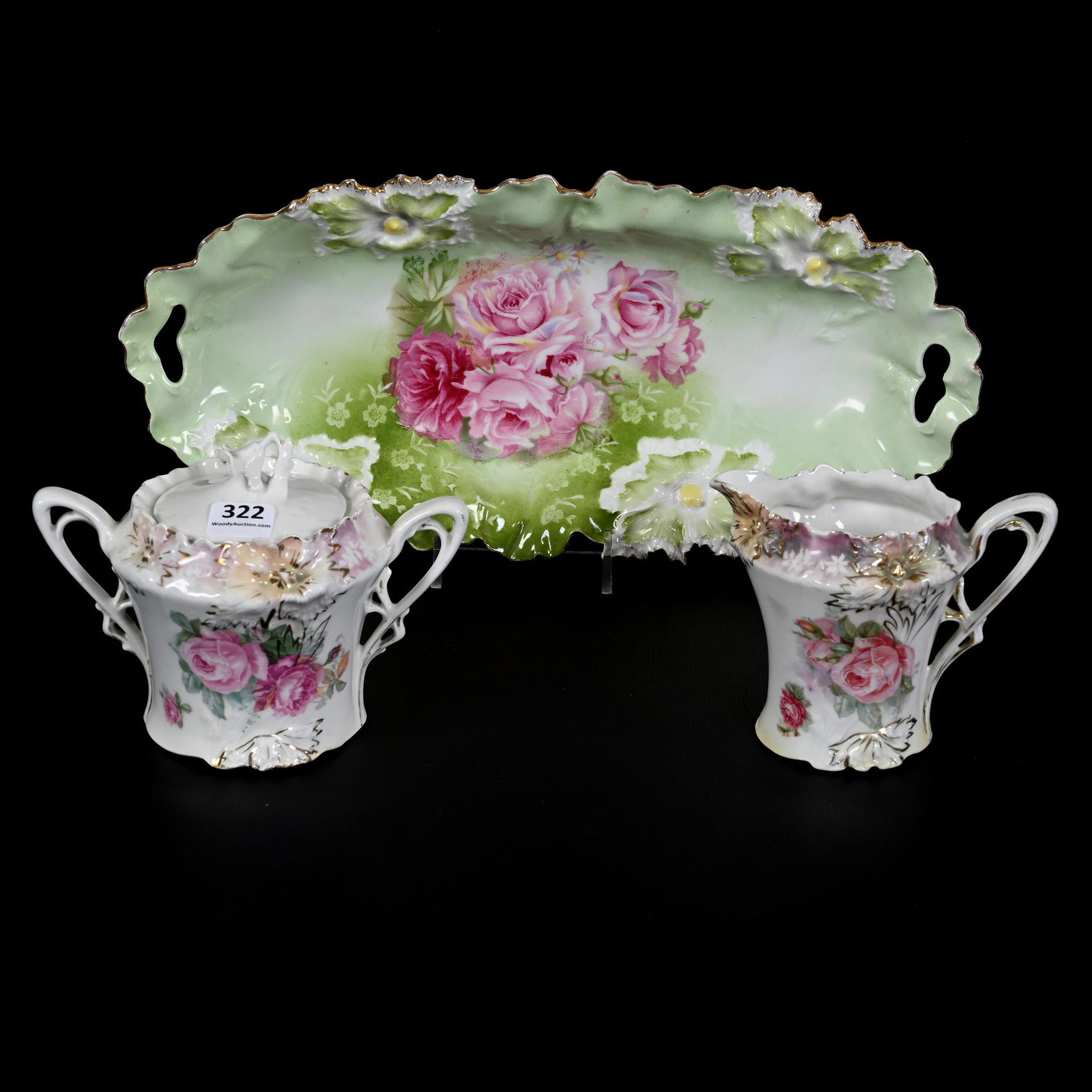 (2) Items Marked R.S. Prussia, Carnation Mold (1 of 3)