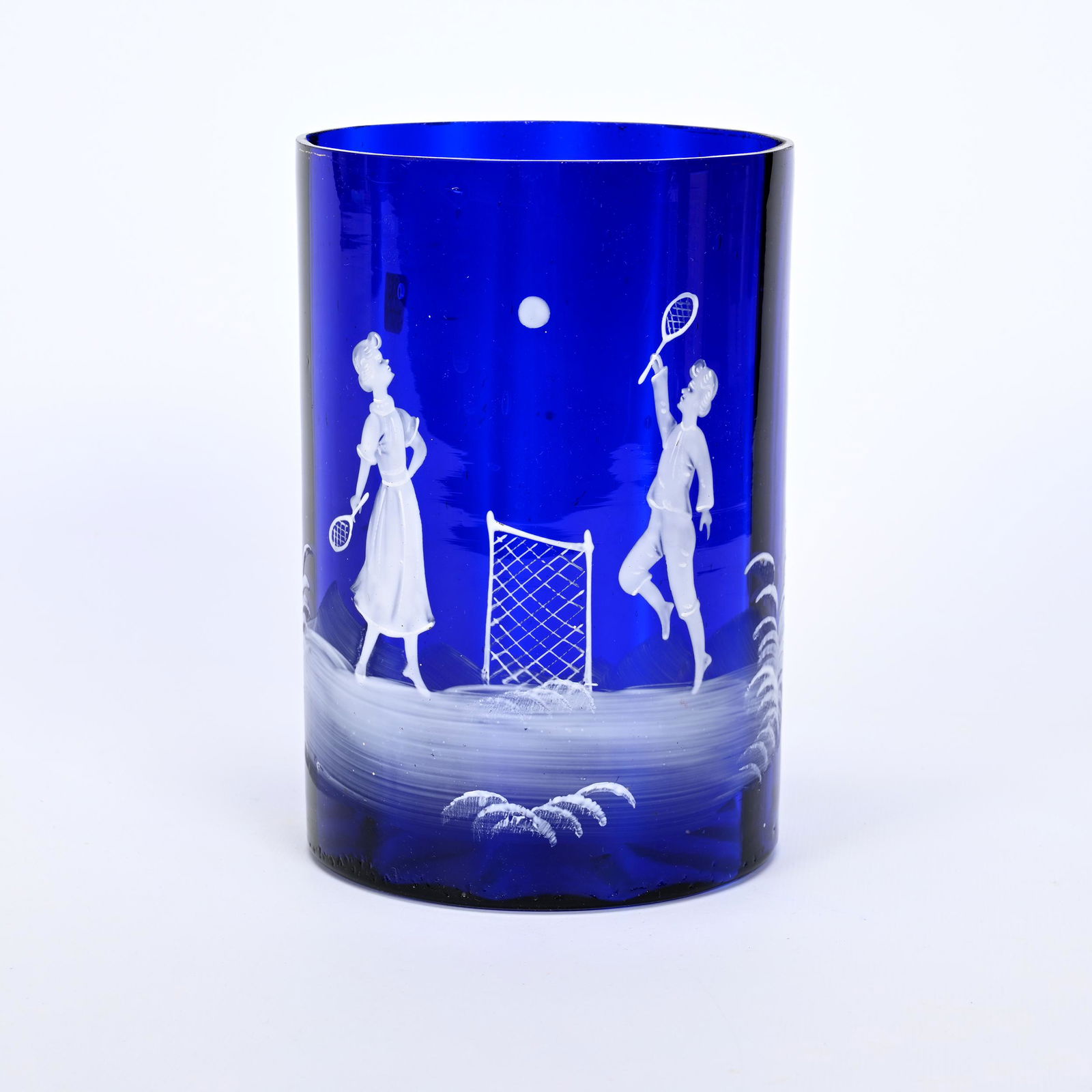 Cylinder Vase, Cobalt Blue Art Glass (1 of 3)
