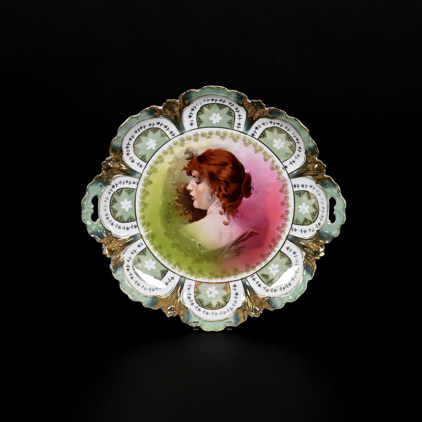 Cake Plate, Unmarked R.S. Prussia (1 of 2)