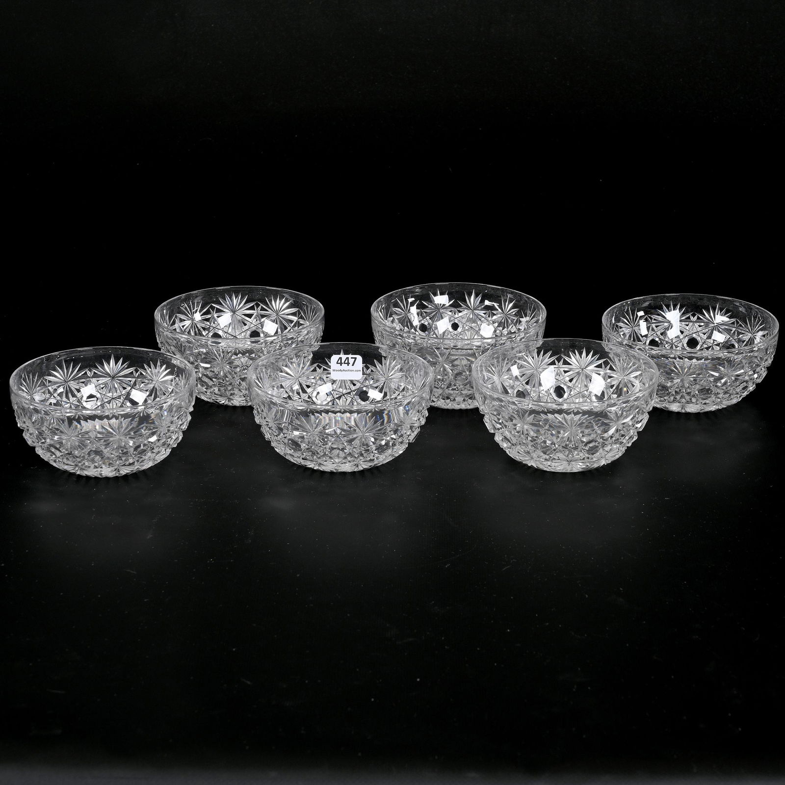 (6) Finger Bowls, ABCG, Russian Cut Pattern (1 of 3)