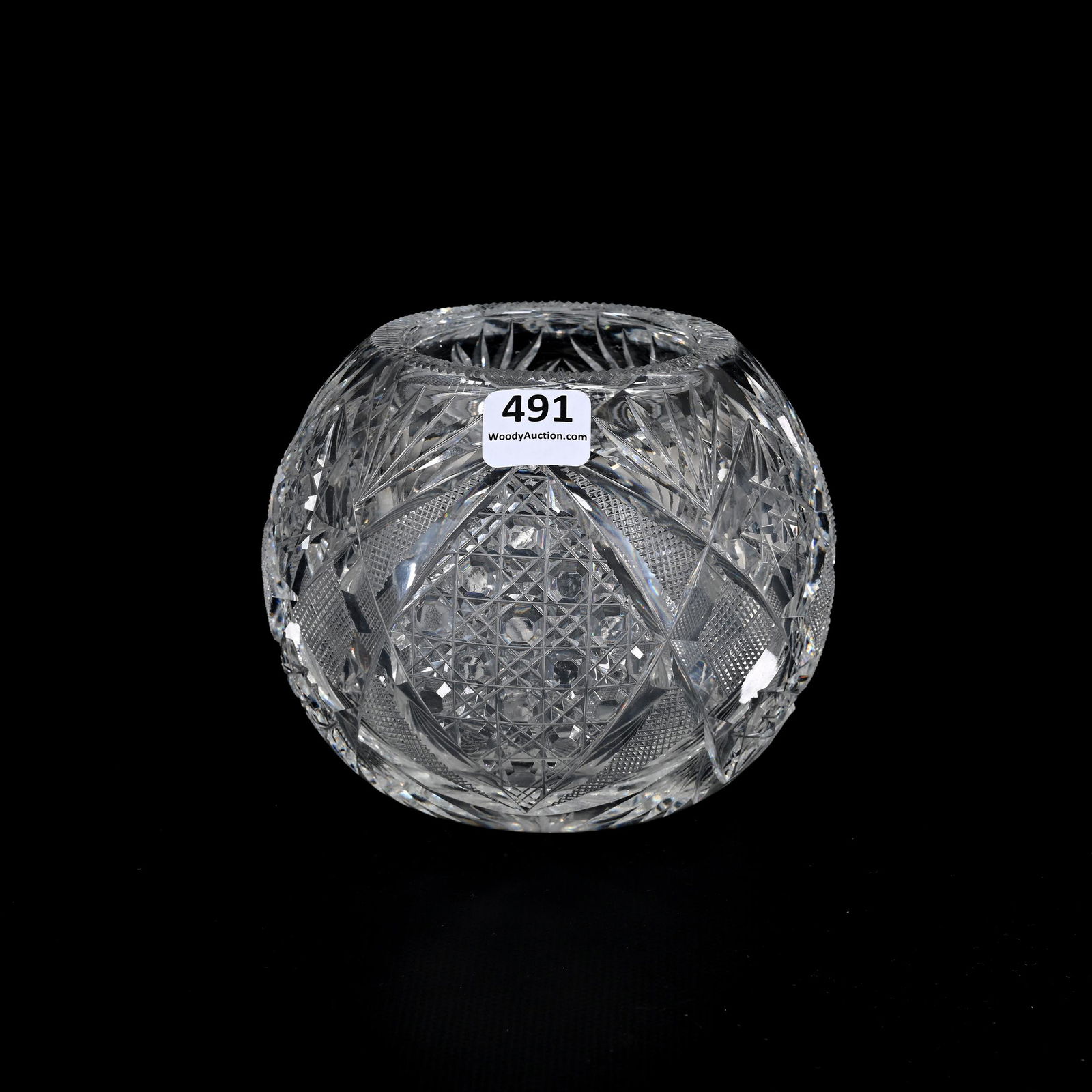 Rose Bowl, American Brilliant Cut Glass (1 of 3)