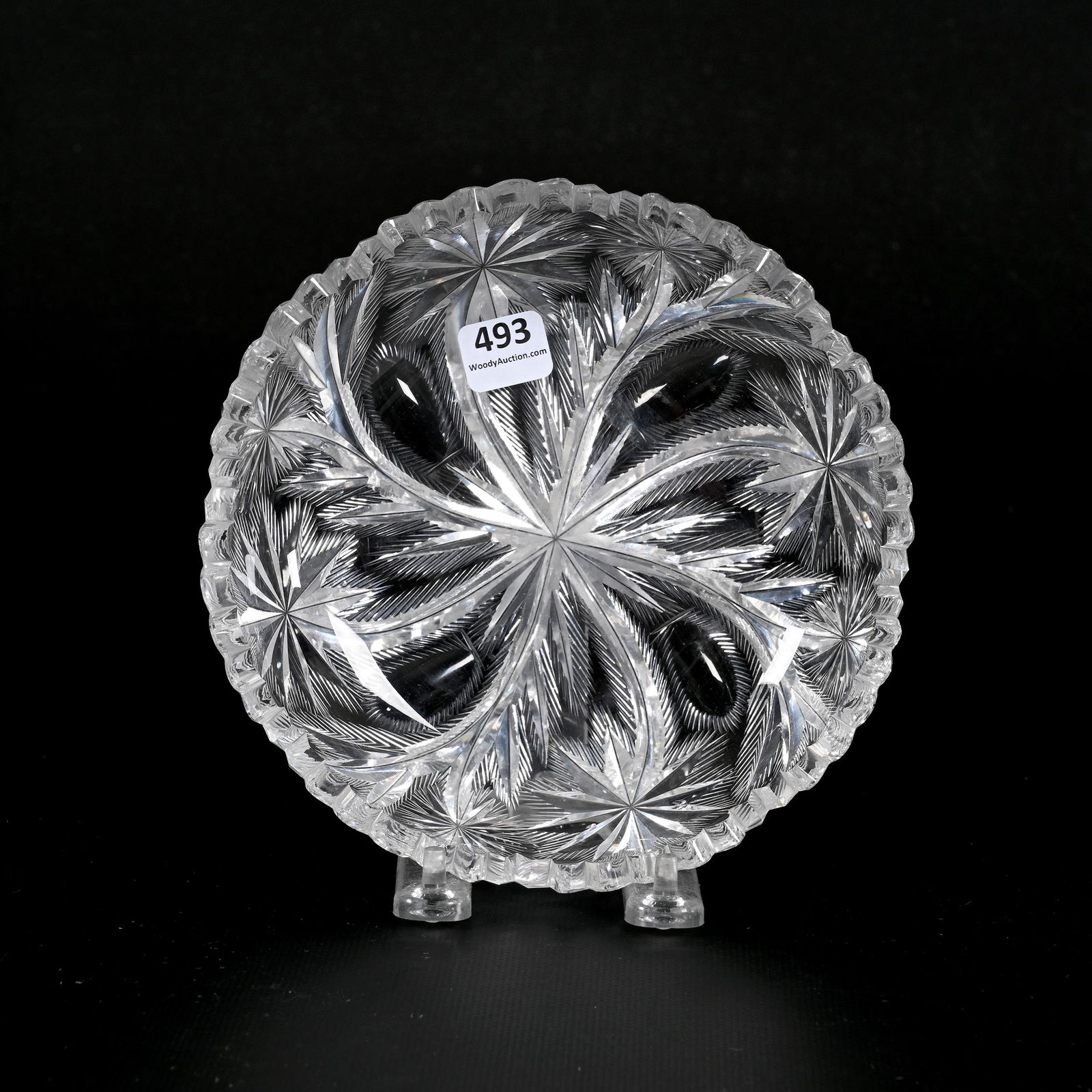 Low Bowl, ABCG, Signed Libbey, Fern Pattern (1 of 4)