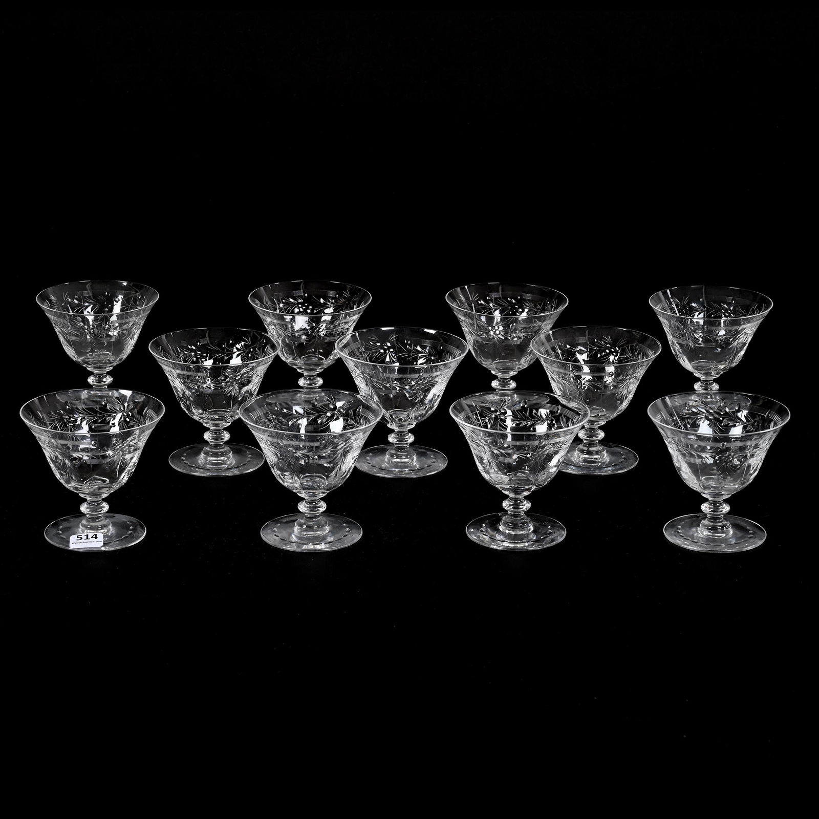 (11) Sherbets, ABCG, Signed Hawkes Chantilly (1 of 3)