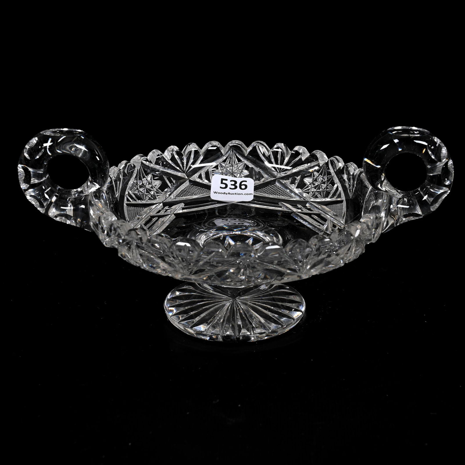 Pedestal Nappy, ABCG, Two Handles (1 of 3)