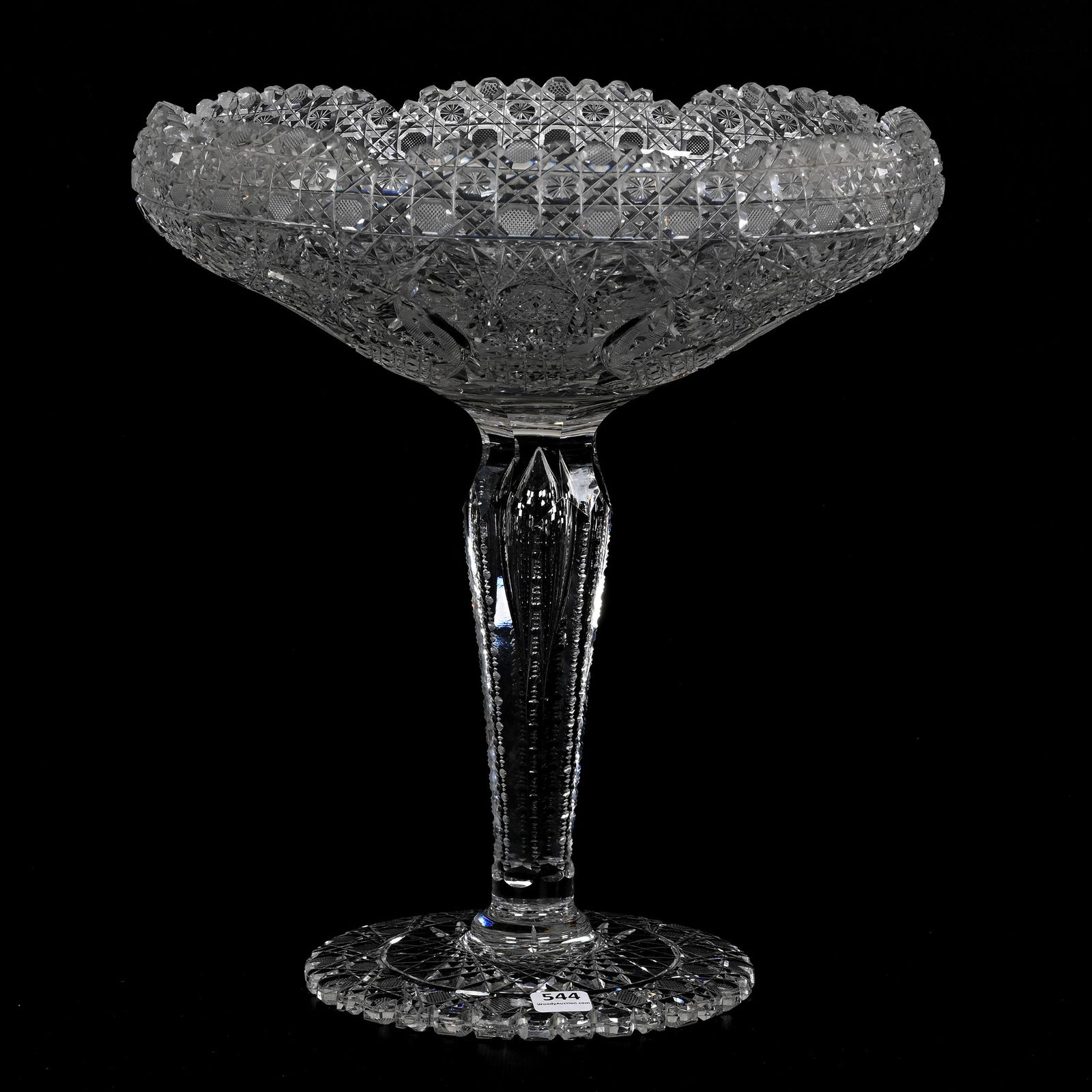 Huge Compote, ABCG, Propeller Pattern (1 of 3)