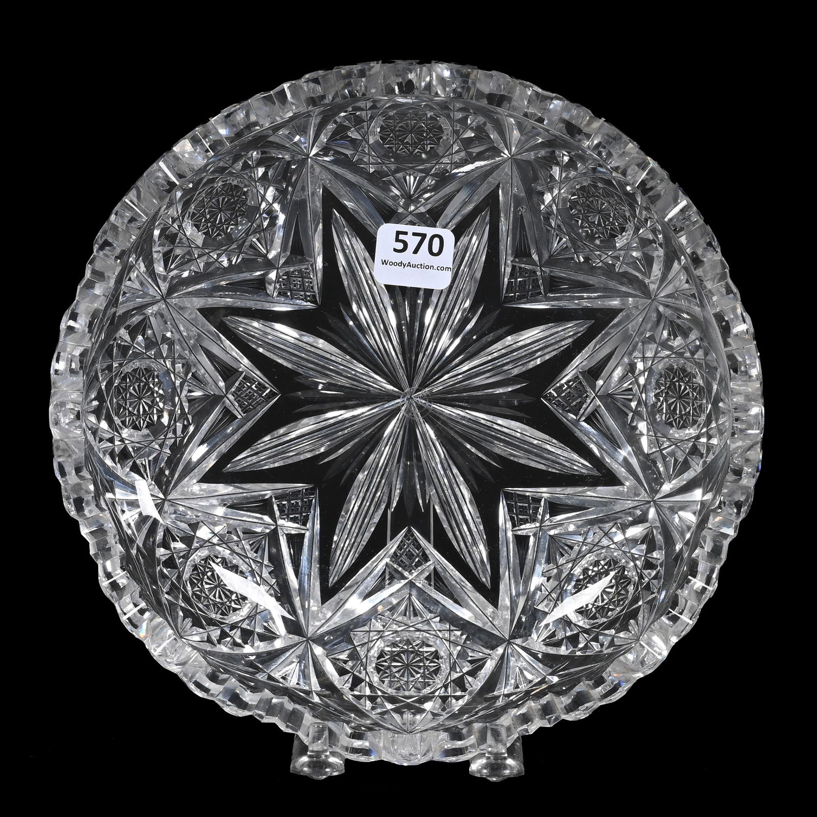 Low Bowl, ABCG, Signed Libbey Gem Pattern (1 of 2)